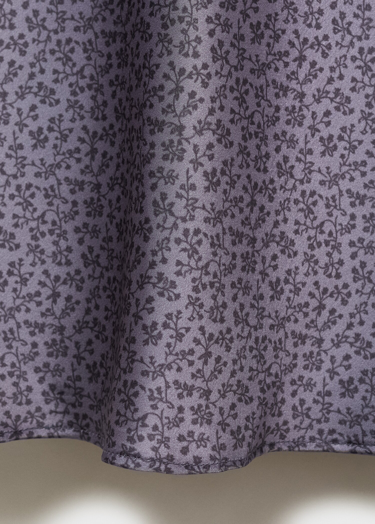 Printed satin skirt - Details of the article 0