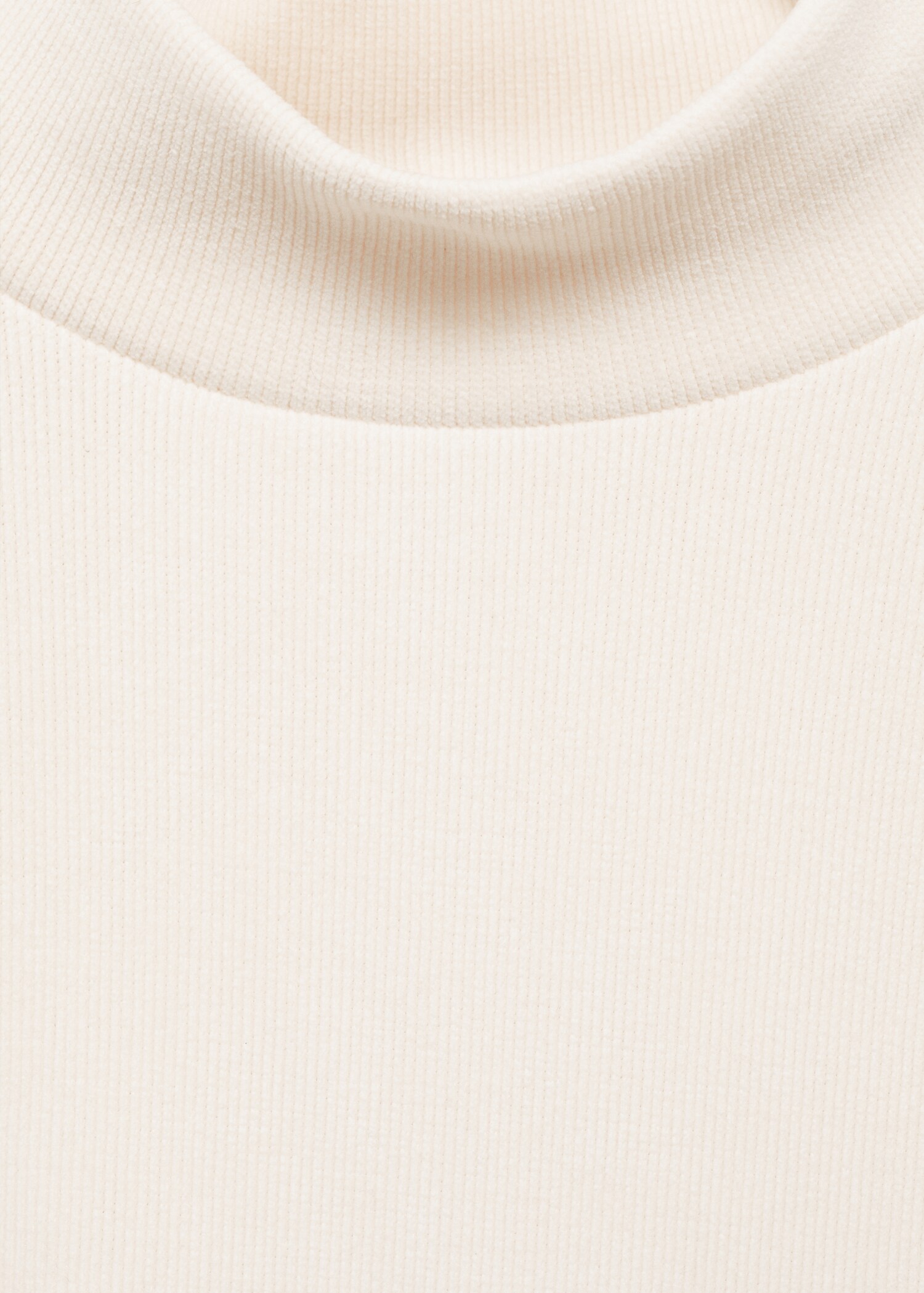 Corduroy sweatshirt with perkins neck - Details of the article 8
