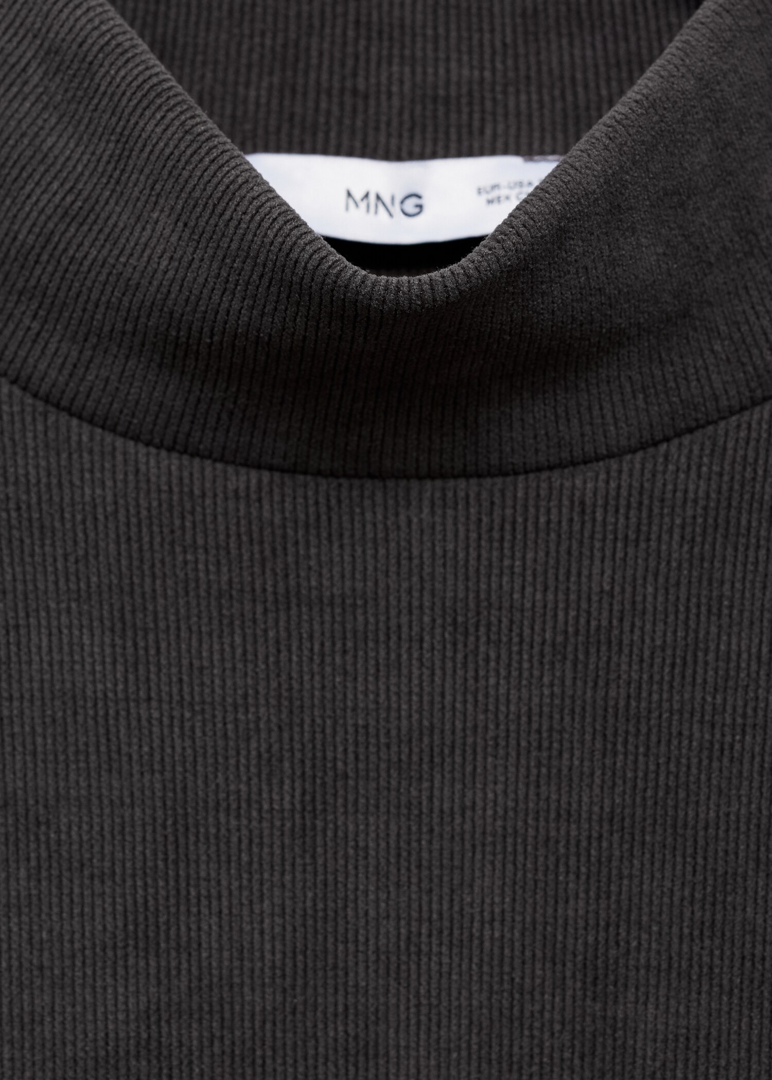 Corduroy sweatshirt with perkins neck - Details of the article 8