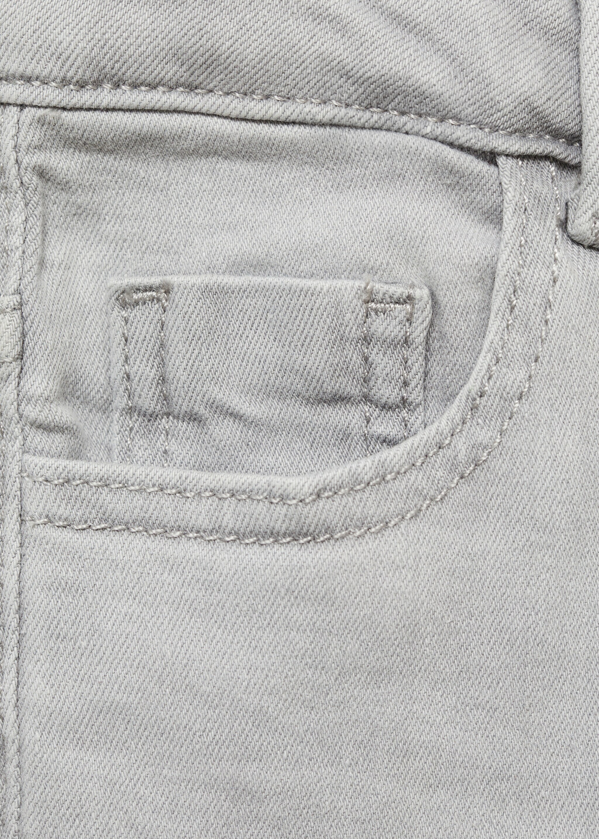 Frayed low-rise skinny jeans - Details of the article 0, Denim Grey. Ref: 87030425-00.