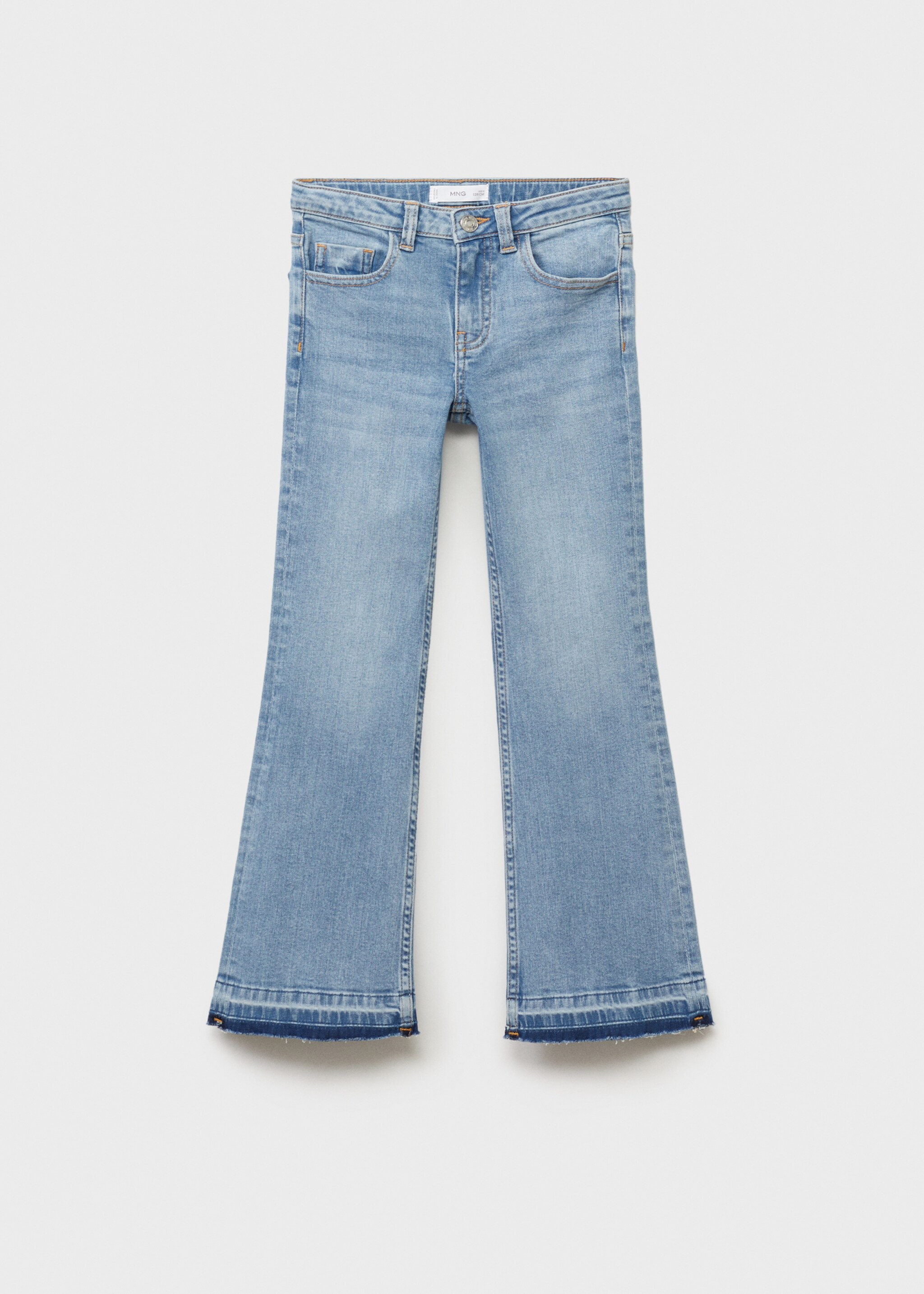 Frayed low-rise skinny jeans - Article without model, Medium Blue. Ref: 87030425-00.
