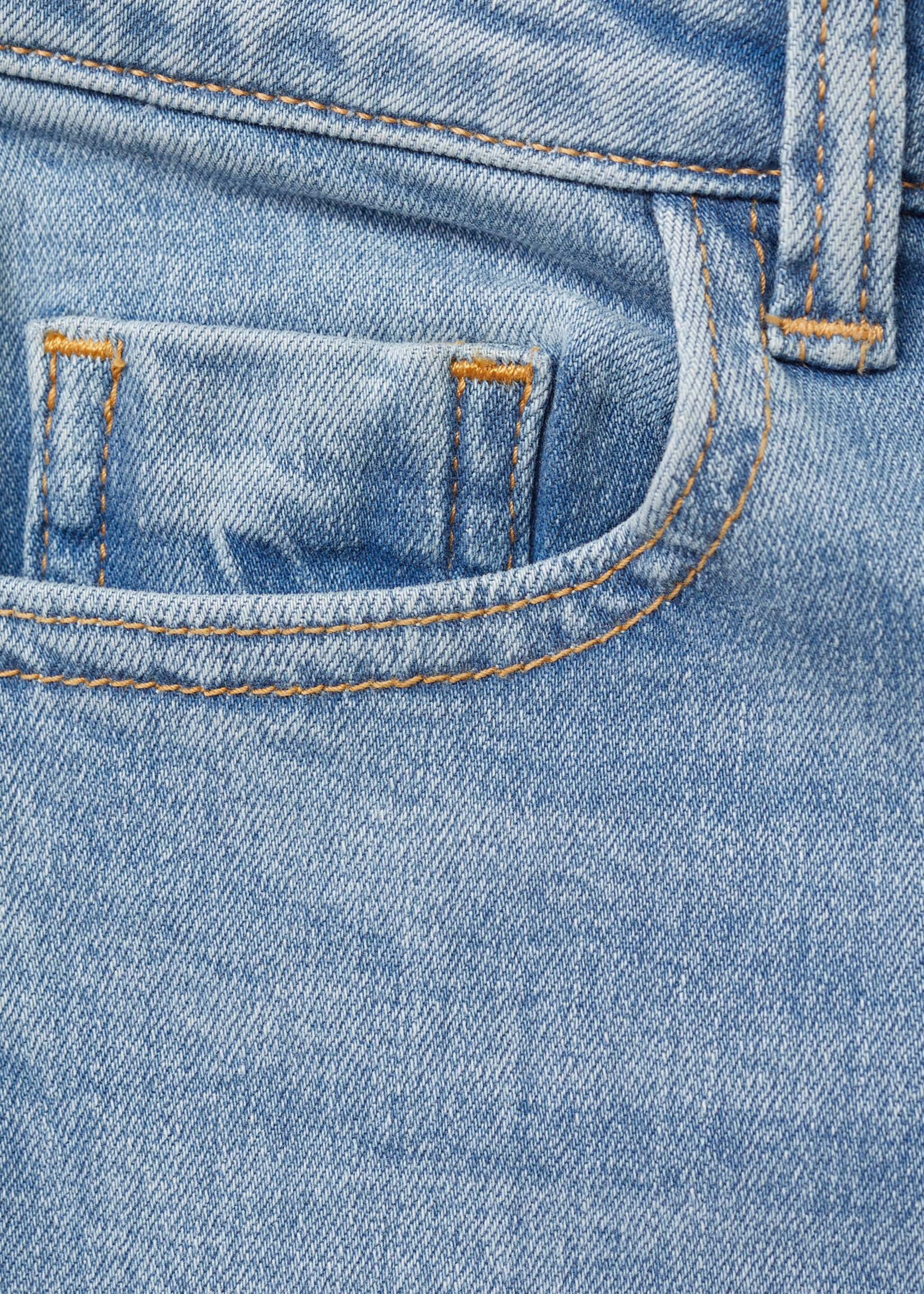 Frayed low-rise skinny jeans - Details of the article 0, Medium Blue. Ref: 87030425-00.