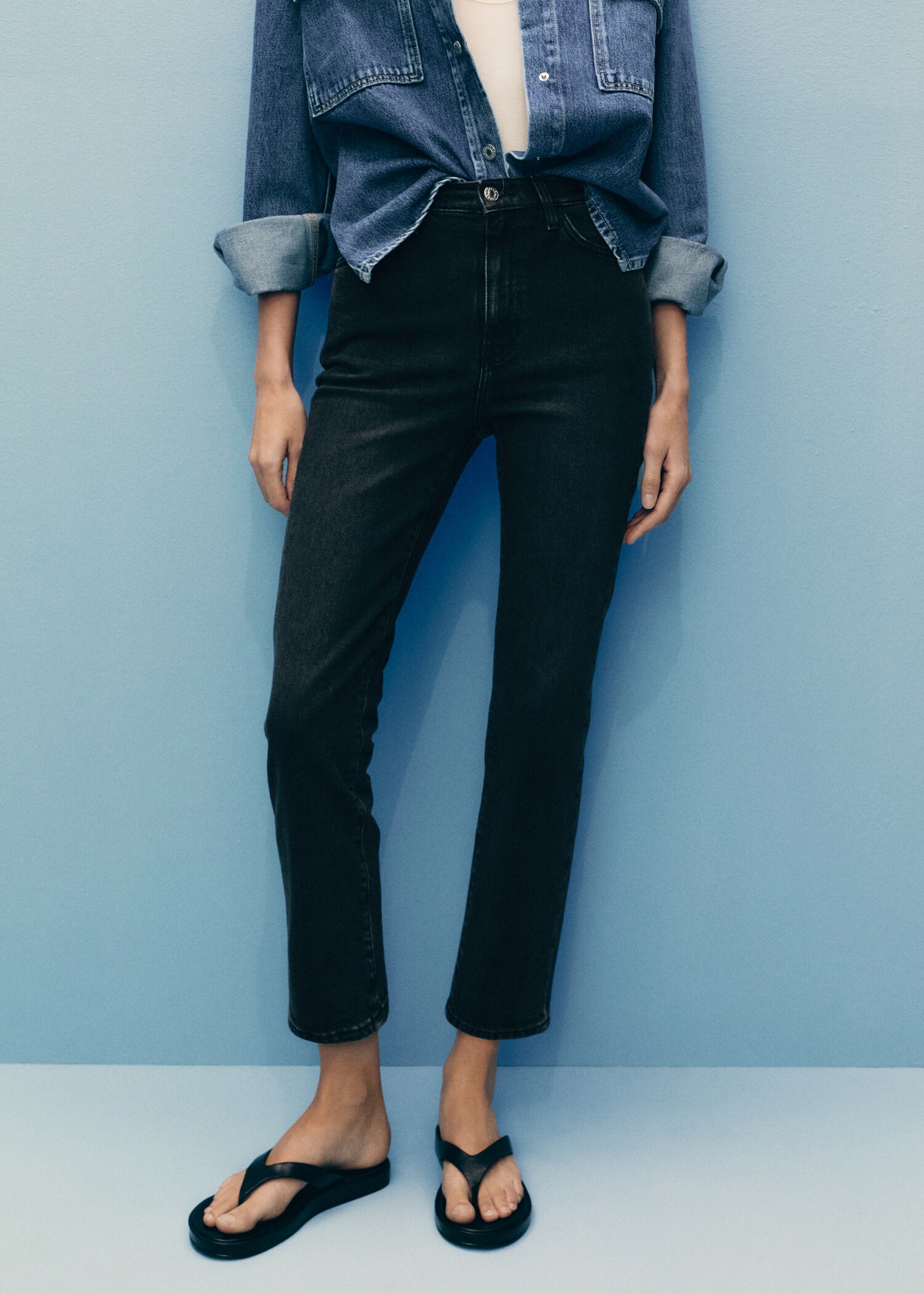 Jean Claudia slim crop - Plan moyen