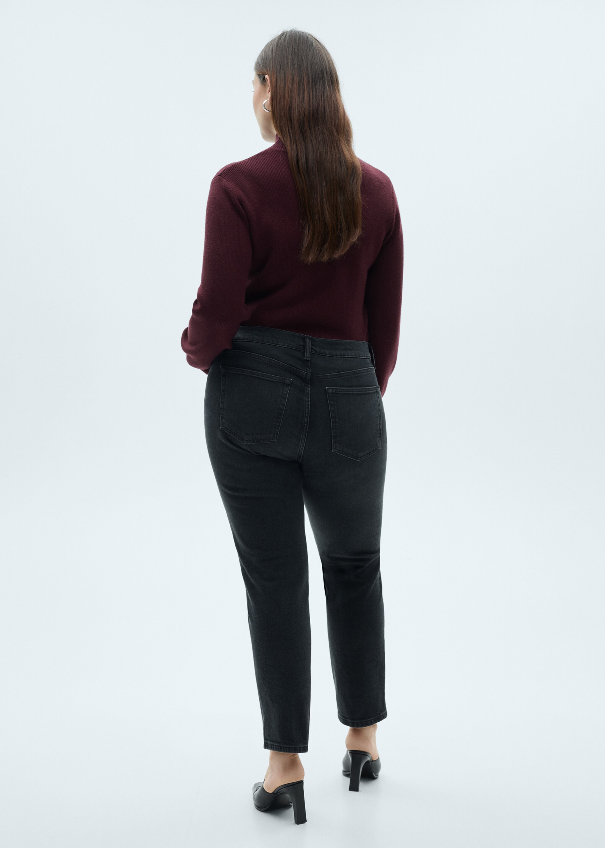 Jean Claudia slim crop - Détail de l'article 4, Black denim. Ref: 87030426-00.