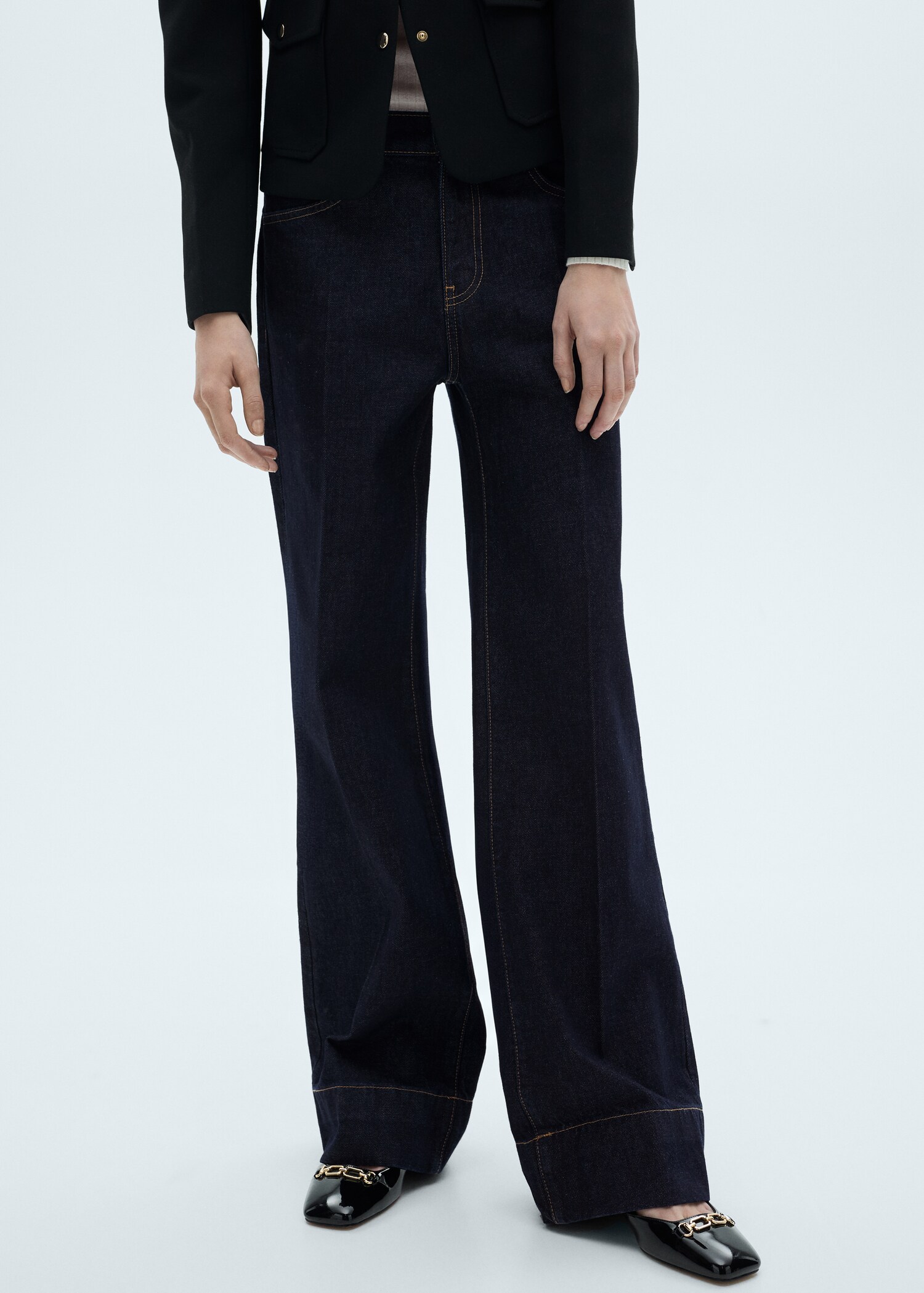 Jean wideleg taille normale - Plan moyen