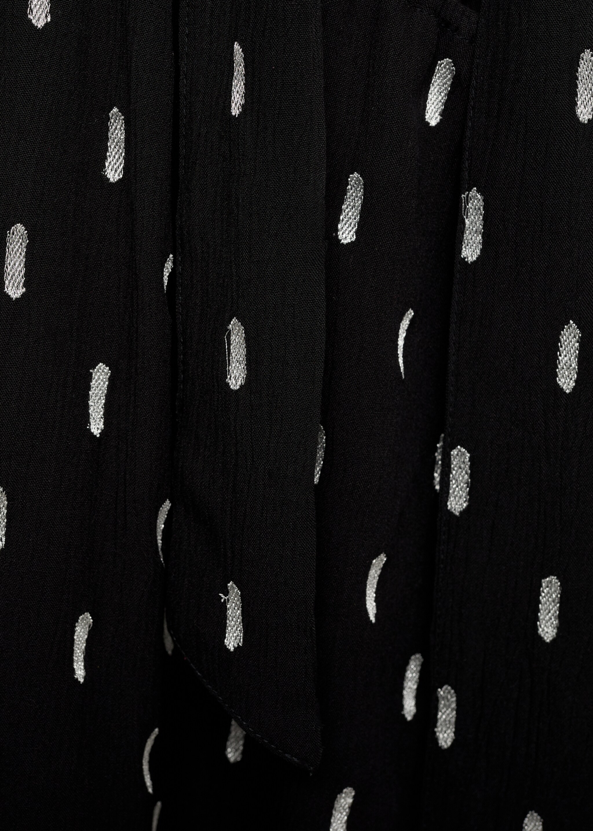 Brusa asimètrica estampada - Detall de l'article 0, Negre. Ref: 87030430-00.