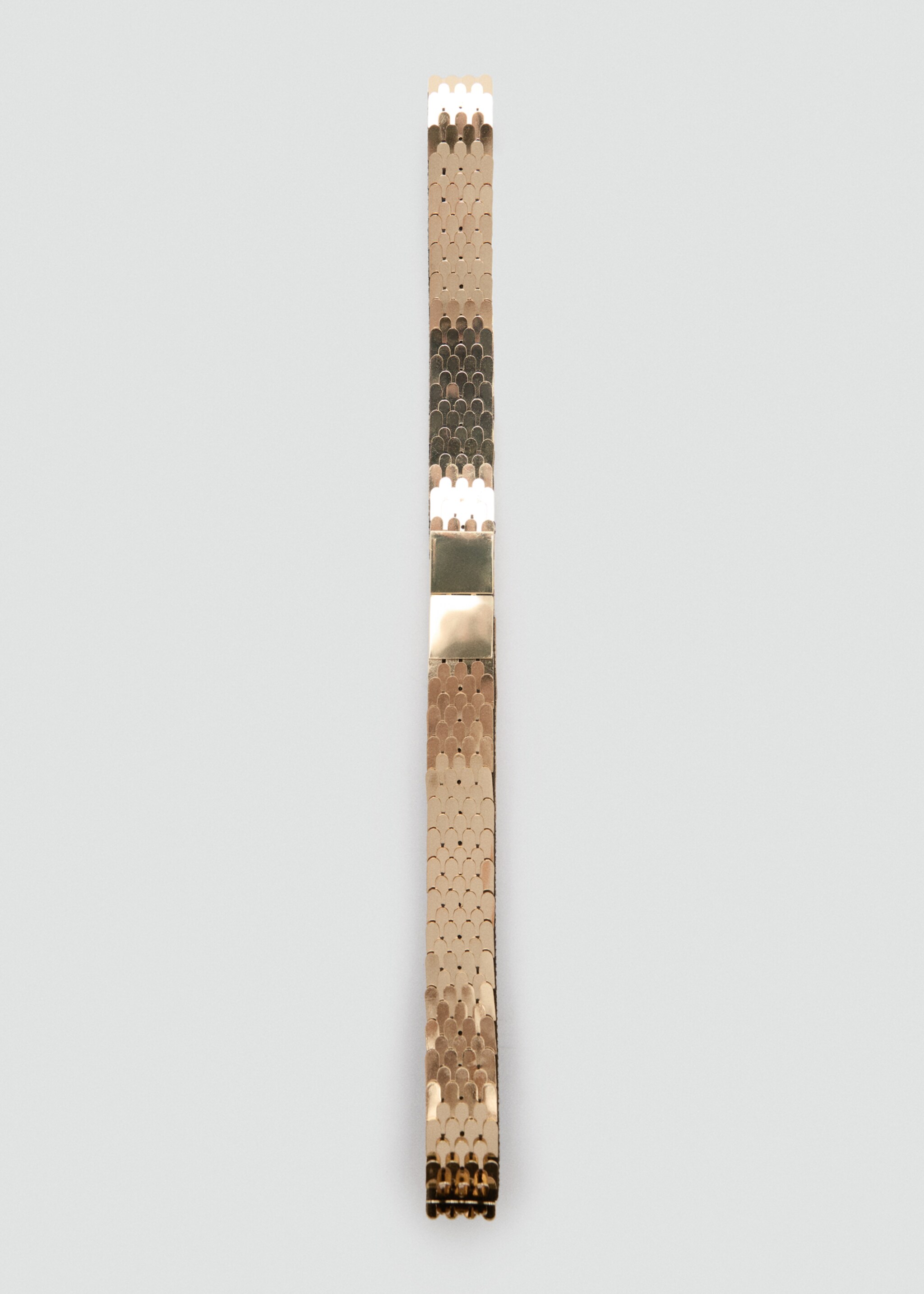 Dunne metalen ceintuur - Detail van het artikel 2, Goud. Ref: 87030433-00.