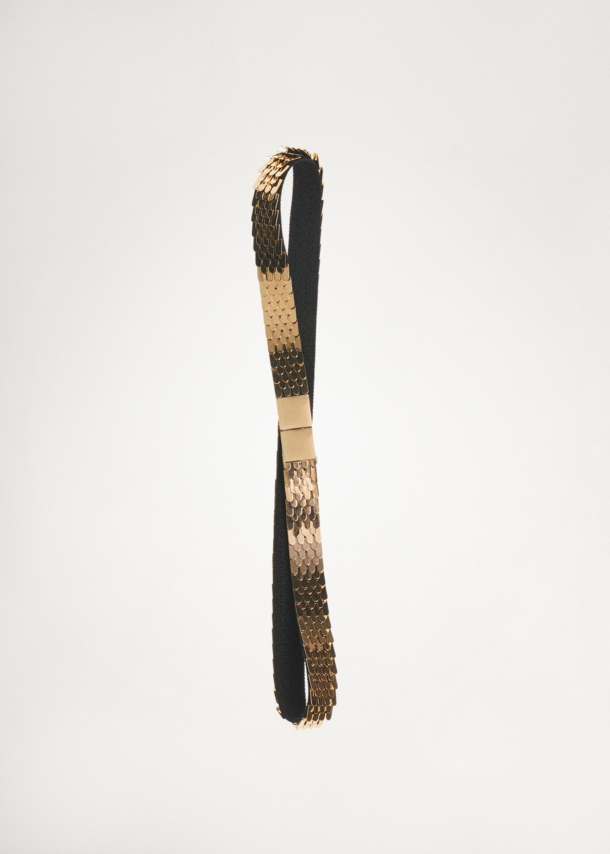 Dunne metalen ceintuur - Detail van het artikel 9, Goud. Ref: 87030433-00.