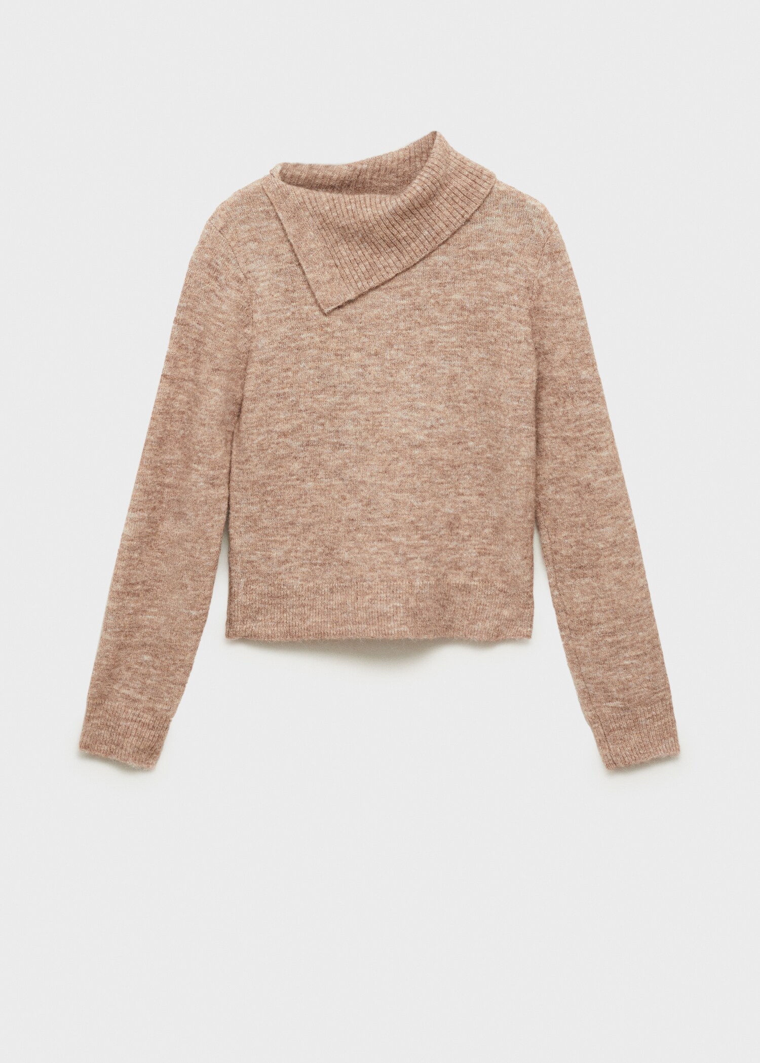 Sweater with wraparound lapel neck - Article without model