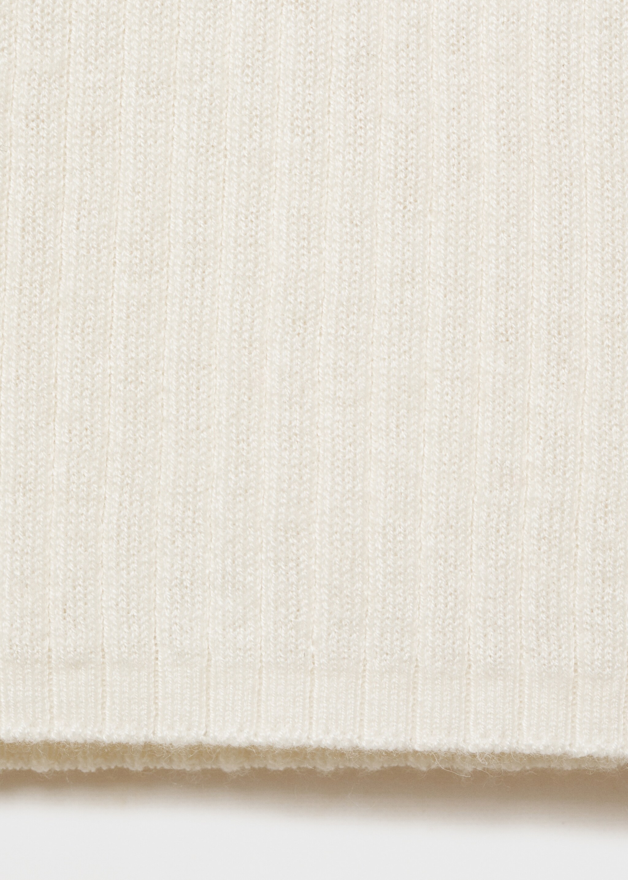 Pull-over laine mélangée col roulé - Détail de l'article 0, Écru. Ref: 87030441-00.