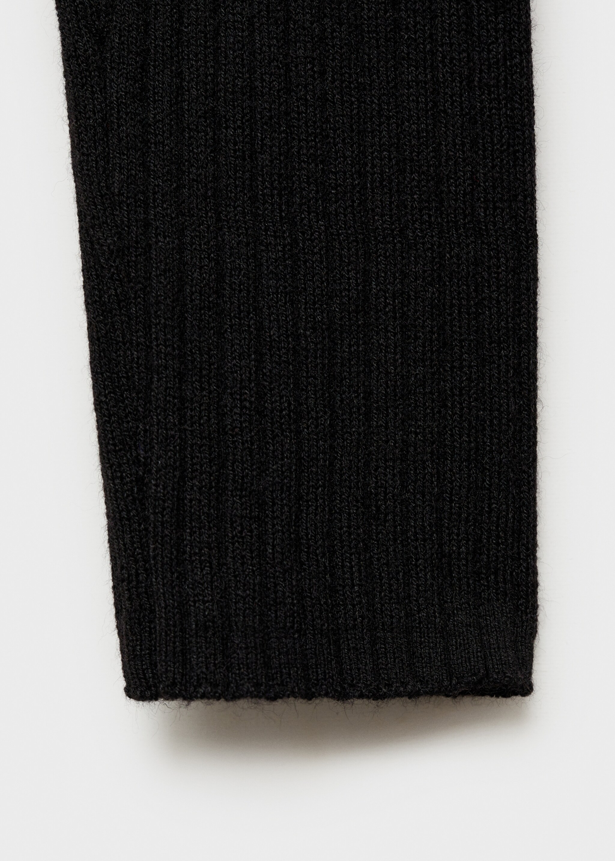 Wool blend turtleneck sweater - Details of the article 0, Black. Ref: 87030441-00.