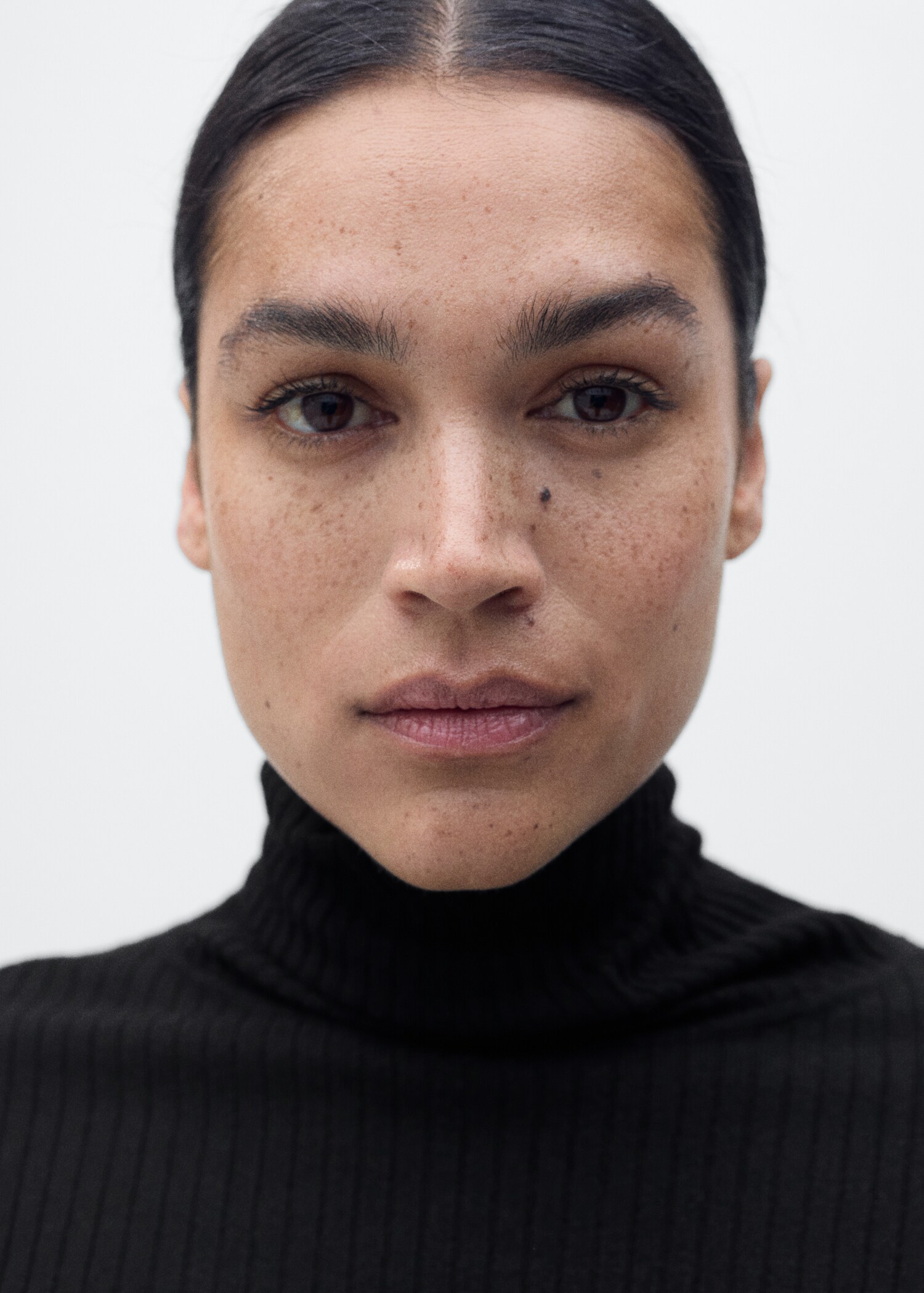 Pull-over laine mélangée col roulé - Détail de l'article 4