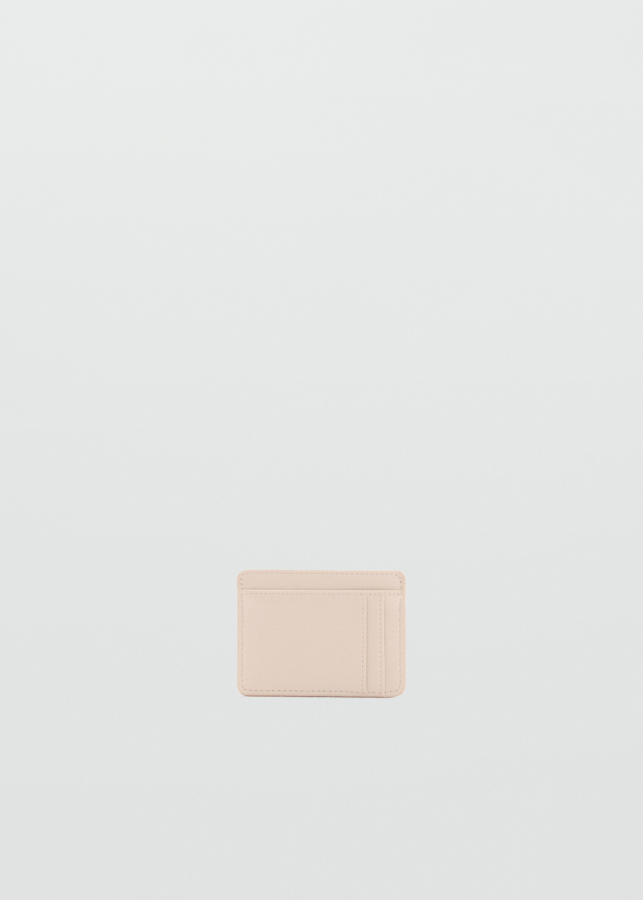 Prošívané pouzdro na karty s logem - Detail zboží 2, Šedobílá. Ref: 87030442-00.