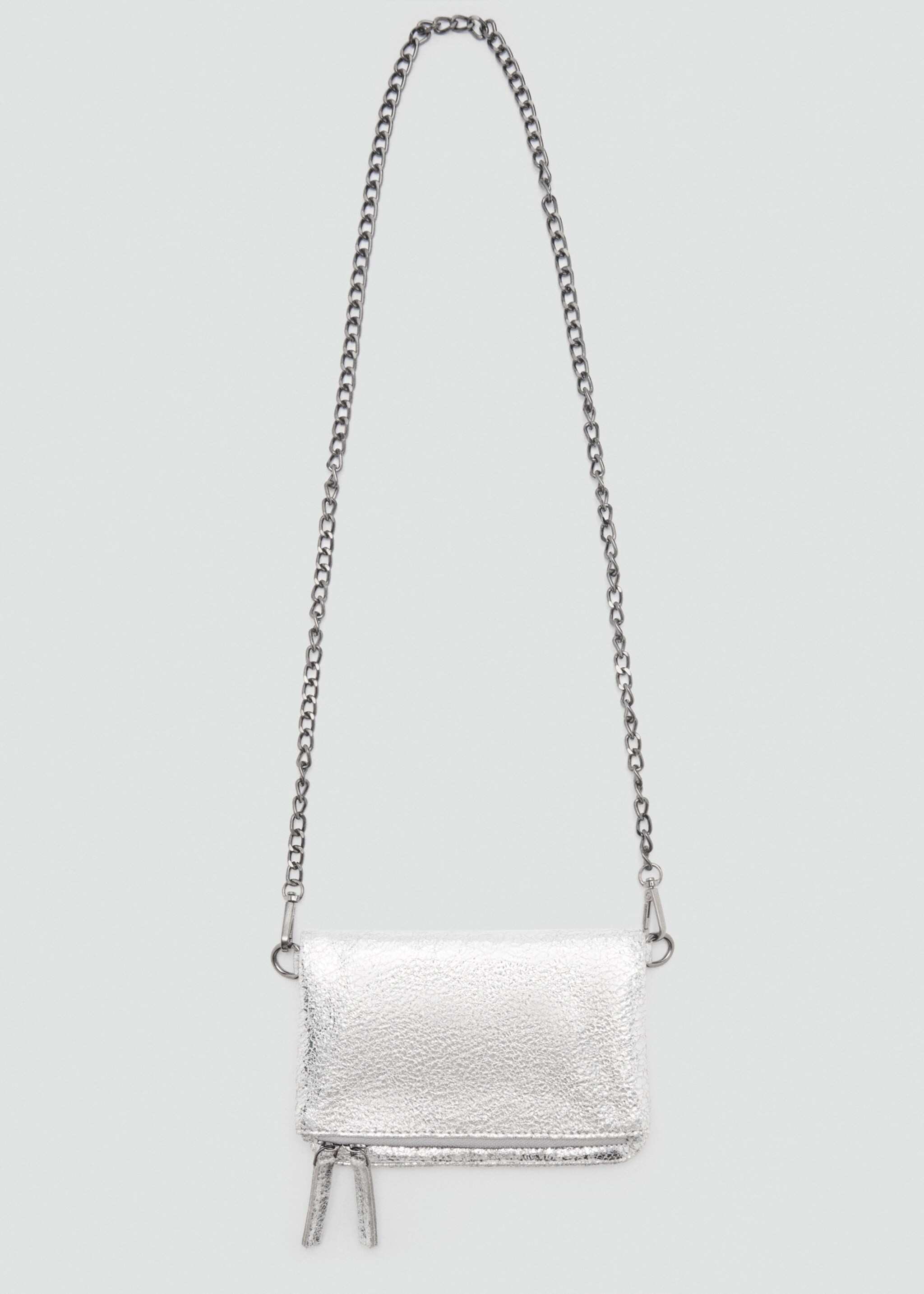 Bolso sobre cadena - Detalle del artículo 1, Plata. Ref: 87030447-00.