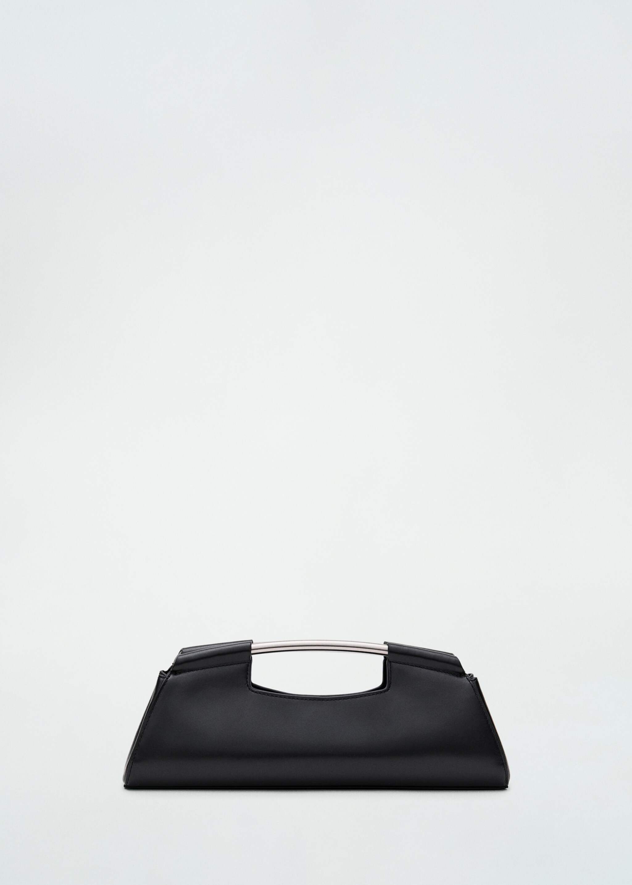 Leather bag with metal handle - Article without model, Black. Ref: 87030449-00.