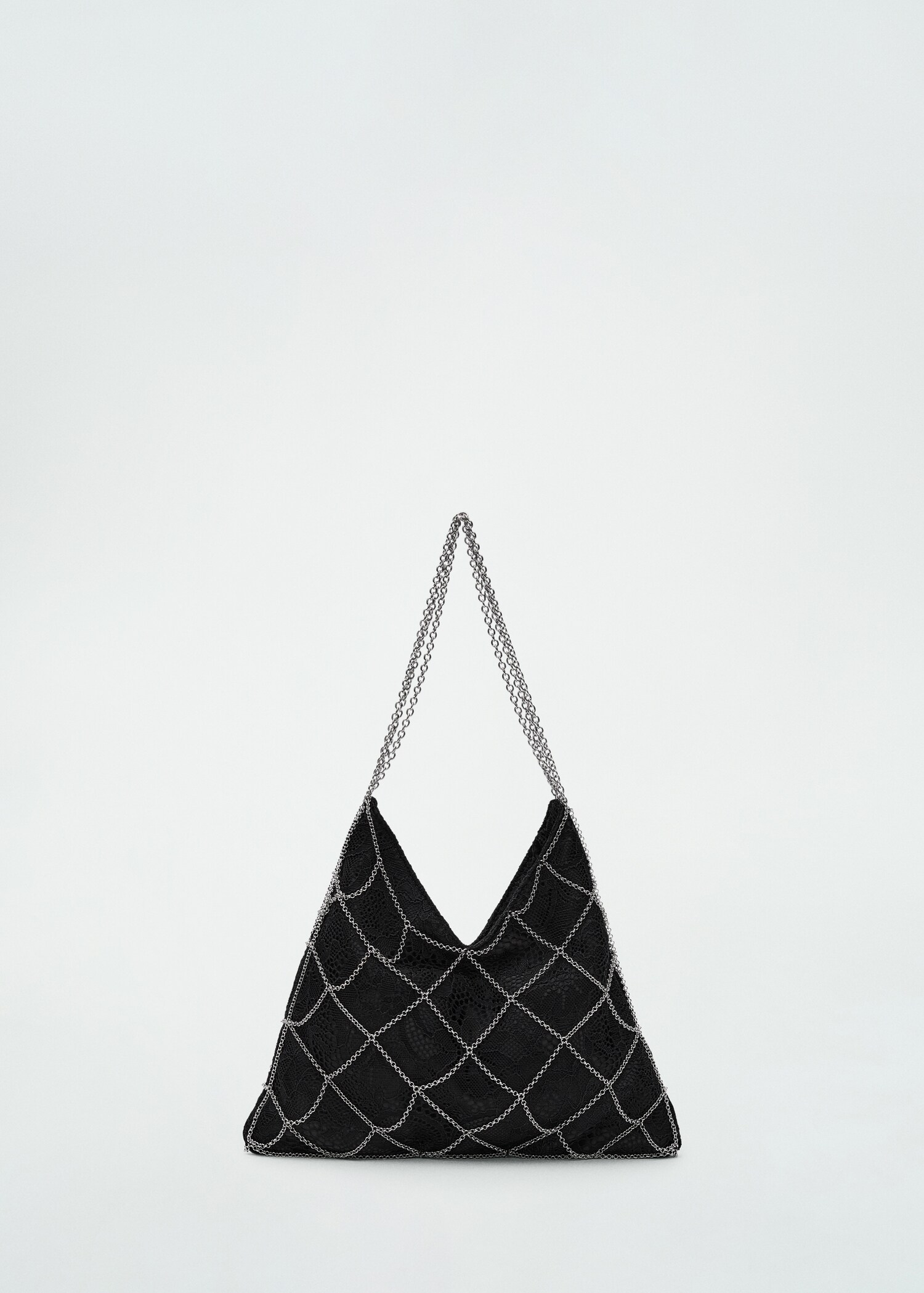 Guipure mesh chain bag - Article without model