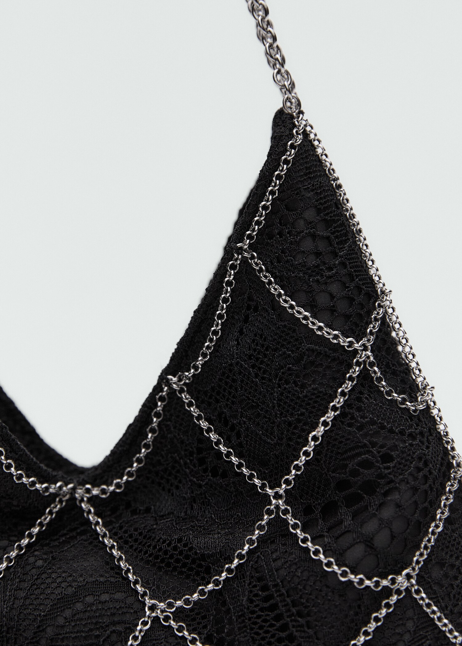 Guipure mesh chain bag - Details of the article 2