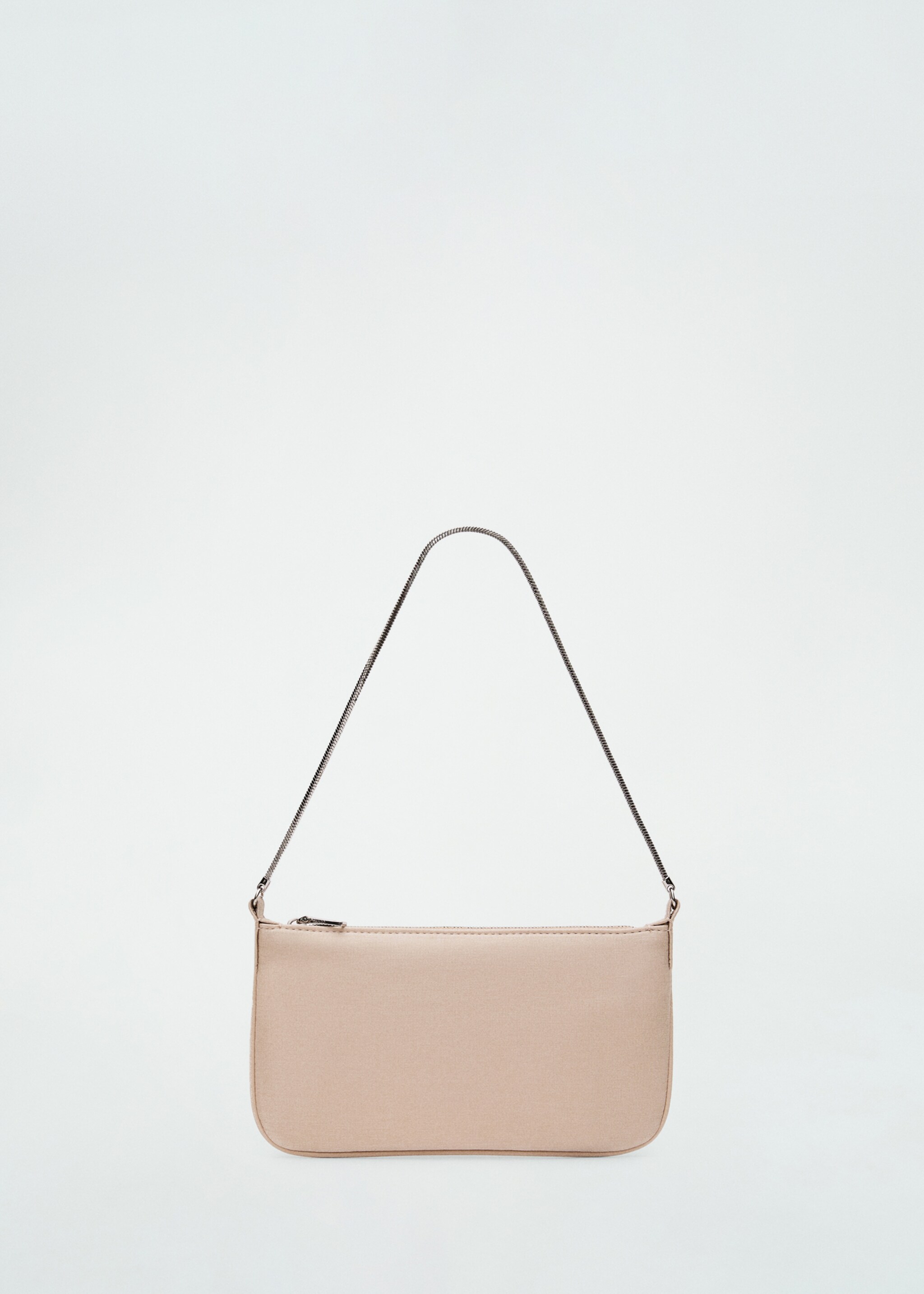 Tasche mit Glitzer-Finish und Kette - Artikel ohne Model, Beige. Ref: 87030452-00.