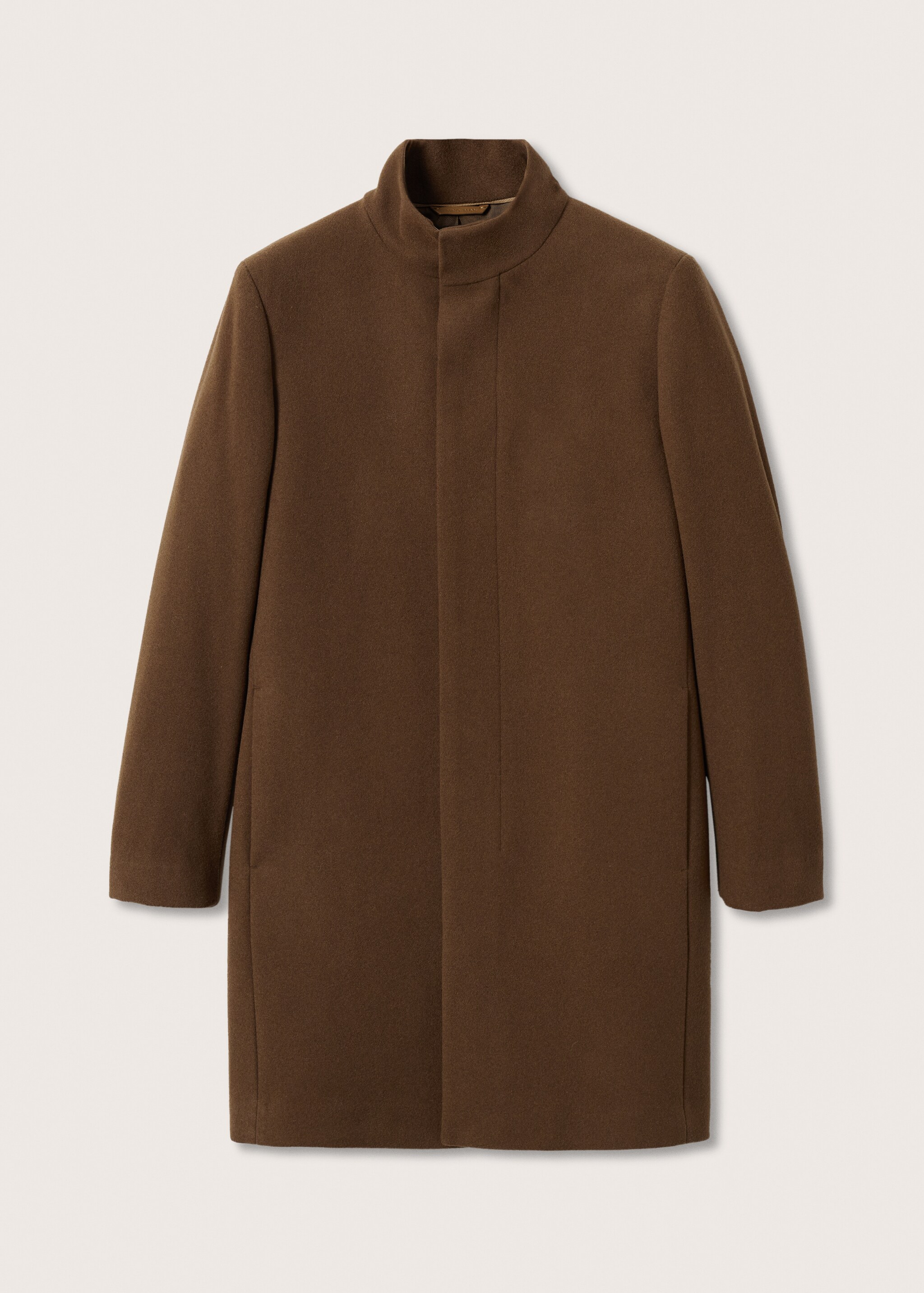 Vlněný kabát s vysokým límcem - Zboží bez modelu