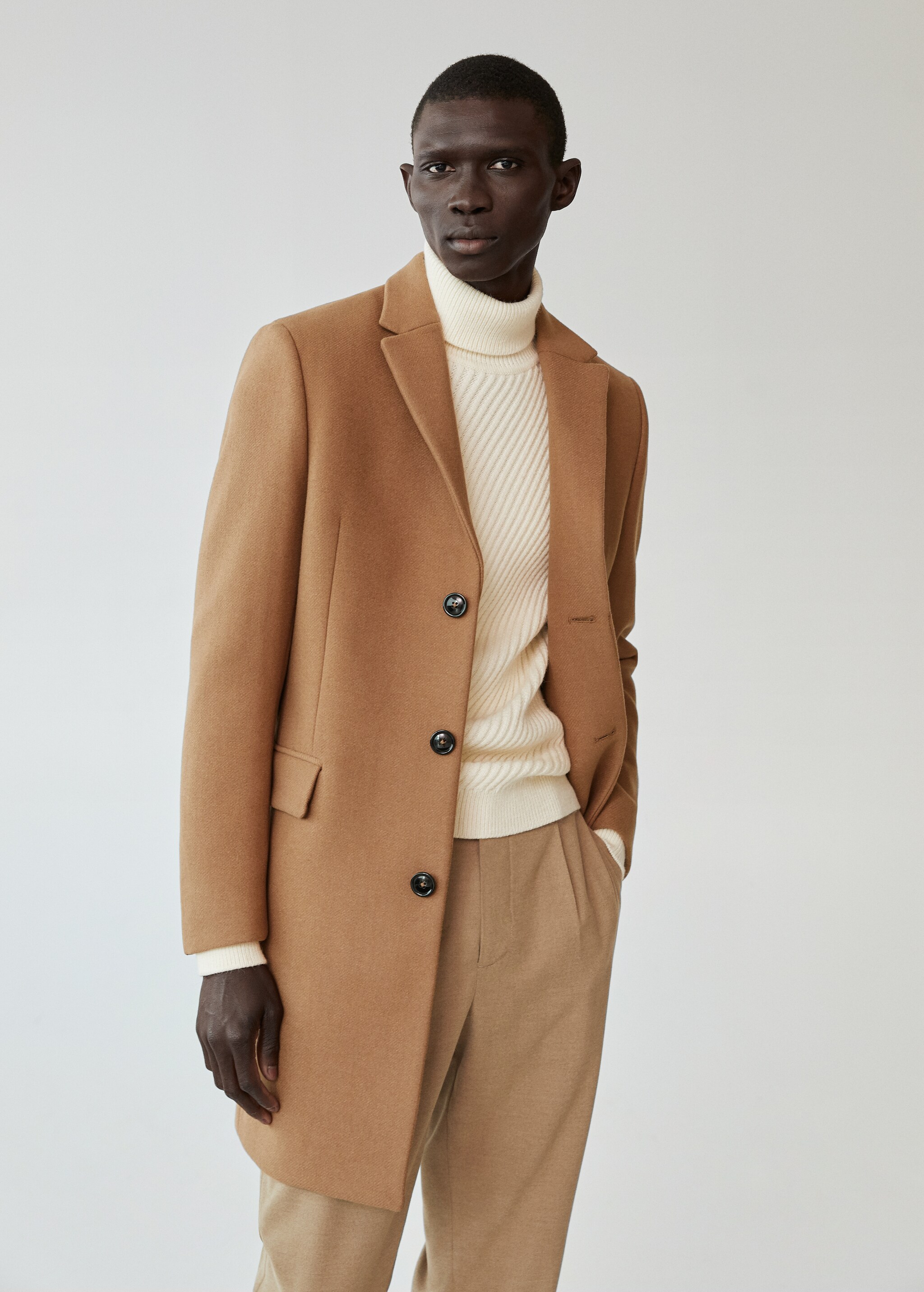 Abrigo Tailored largo lana - Plano medio