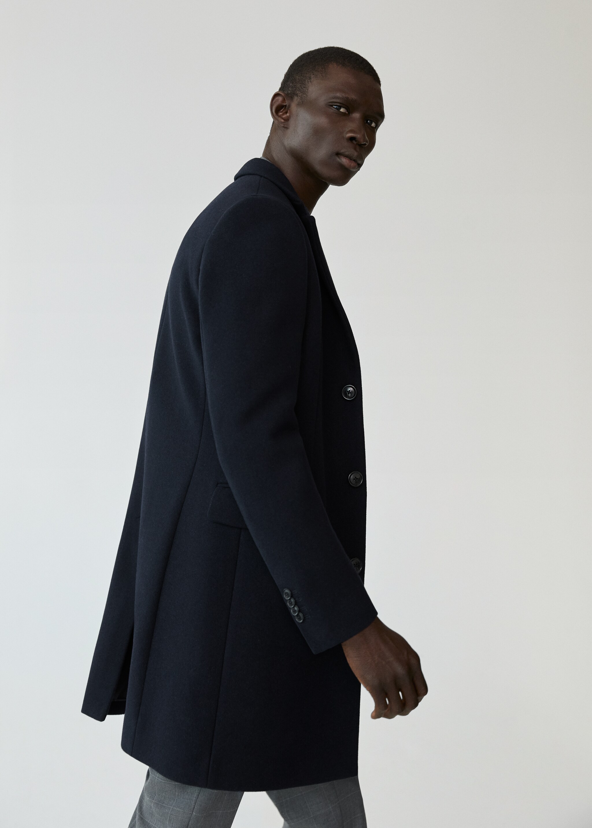 Dlouhý vlněná kabát Tailored - Detail zboží 1