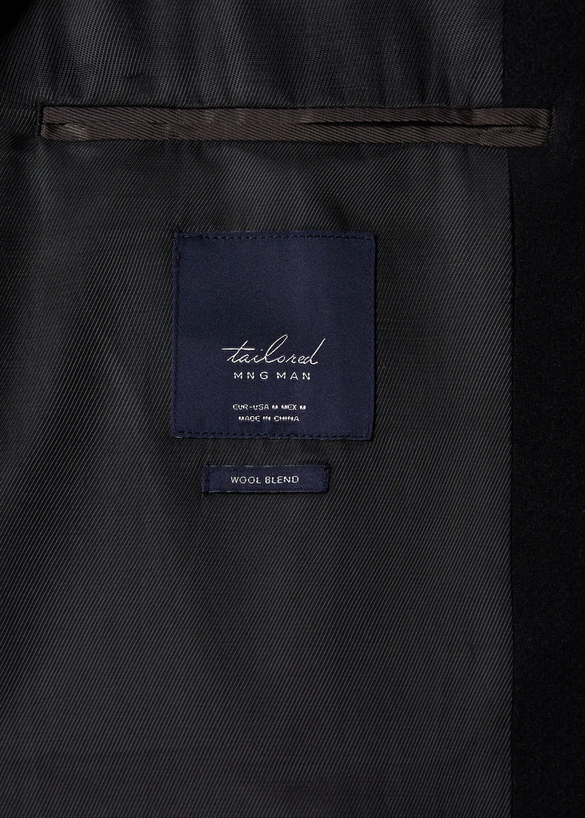 Dlouhý vlněná kabát Tailored - Detail zboží 7