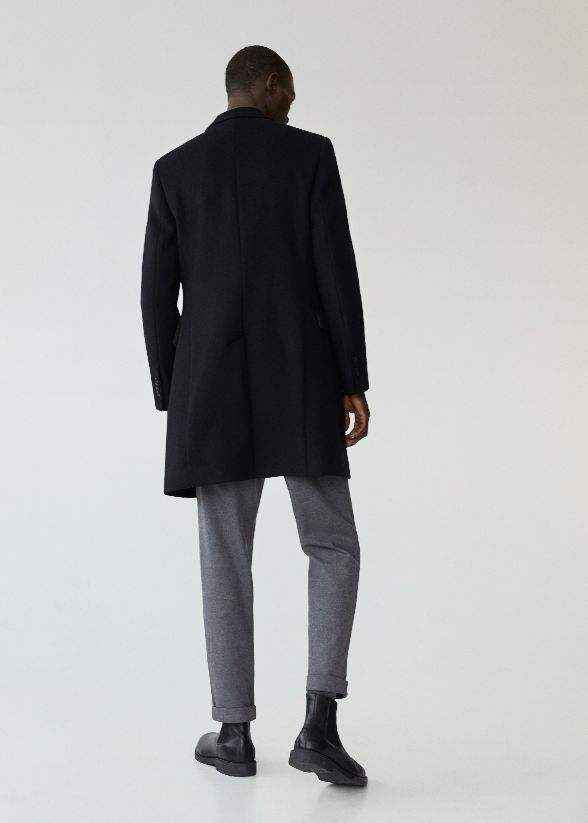 Dlouhý vlněná kabát Tailored - Zadní strana zboží