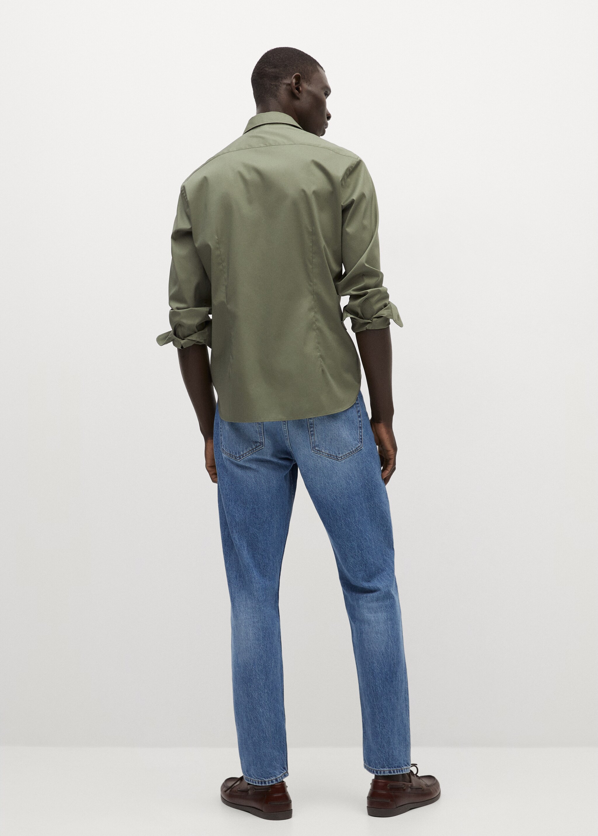 Slim fit cotton shirt - Reverse of the article