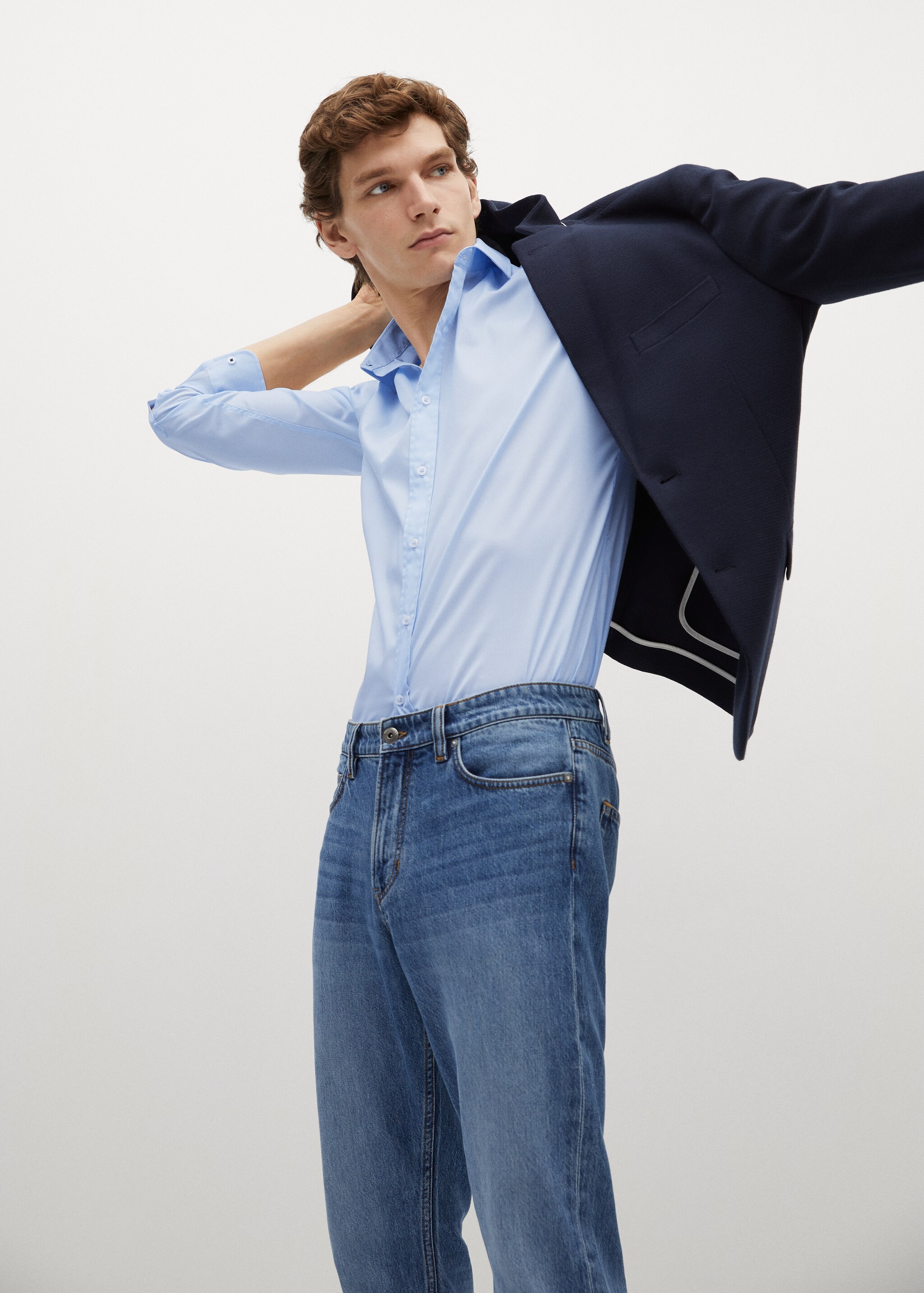 Slim fit cotton shirt - Details of the article 3