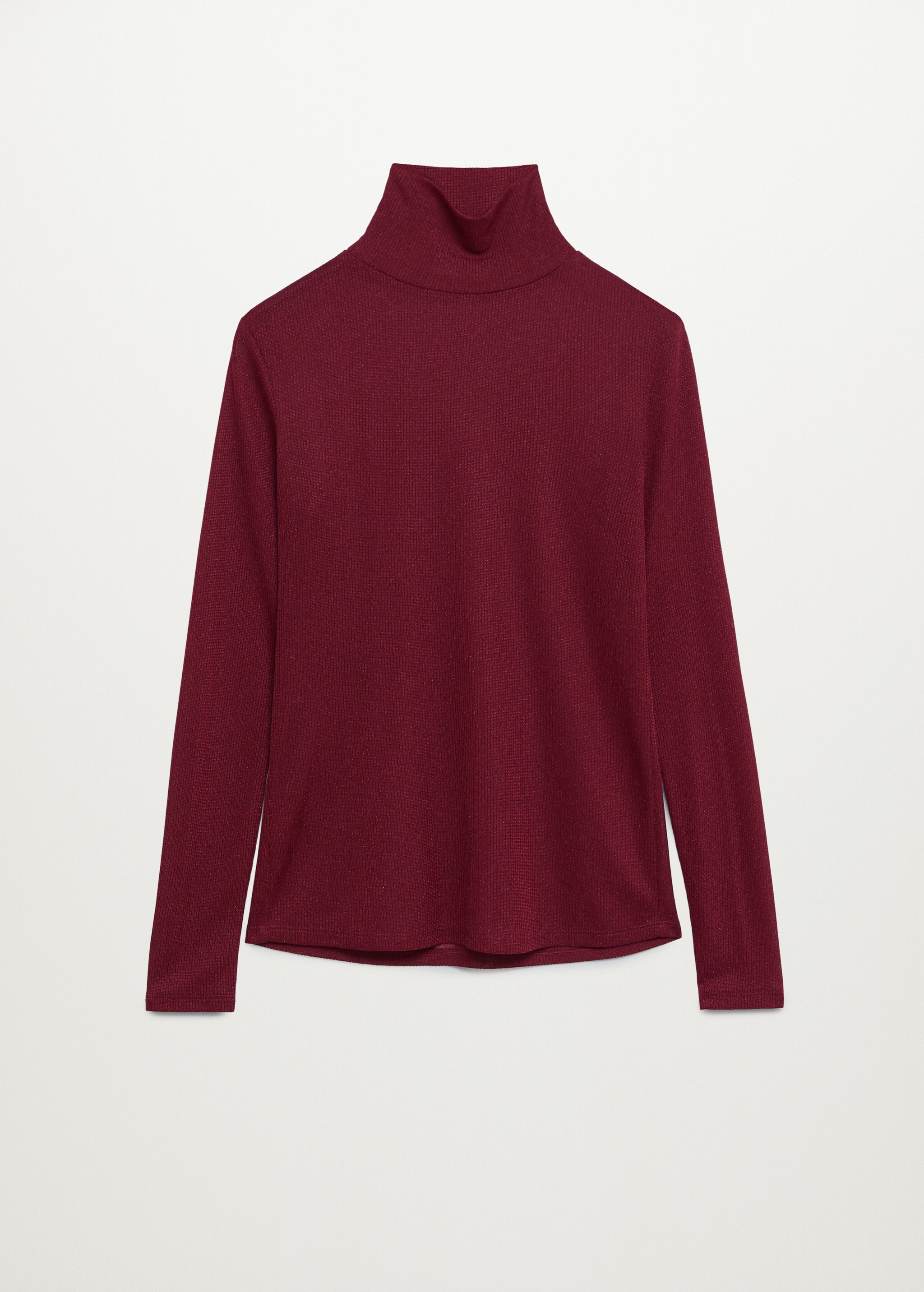 Camiseta canalé cuello alto - Artículo sin modelo