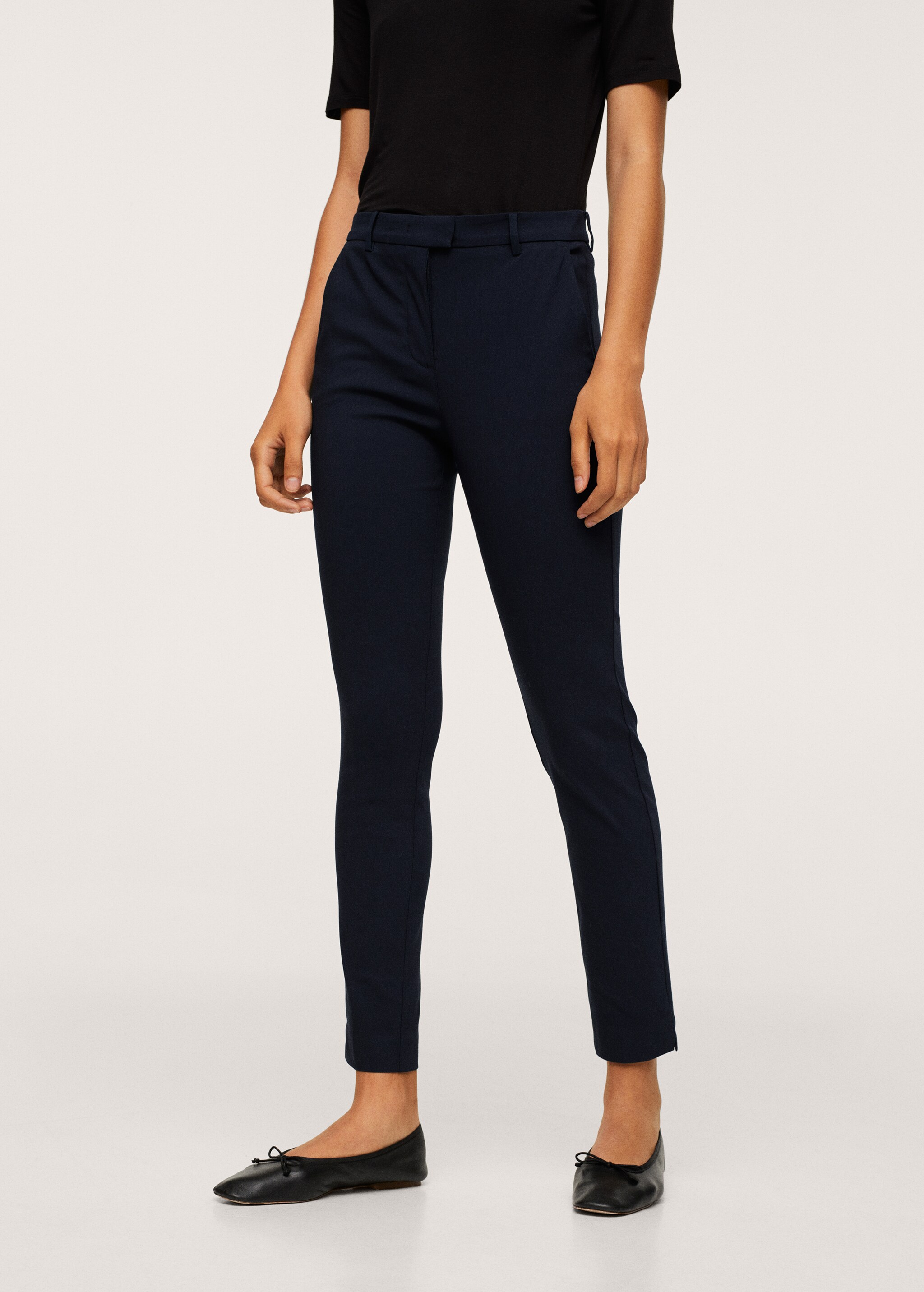 Crop skinny trousers - Medium plane