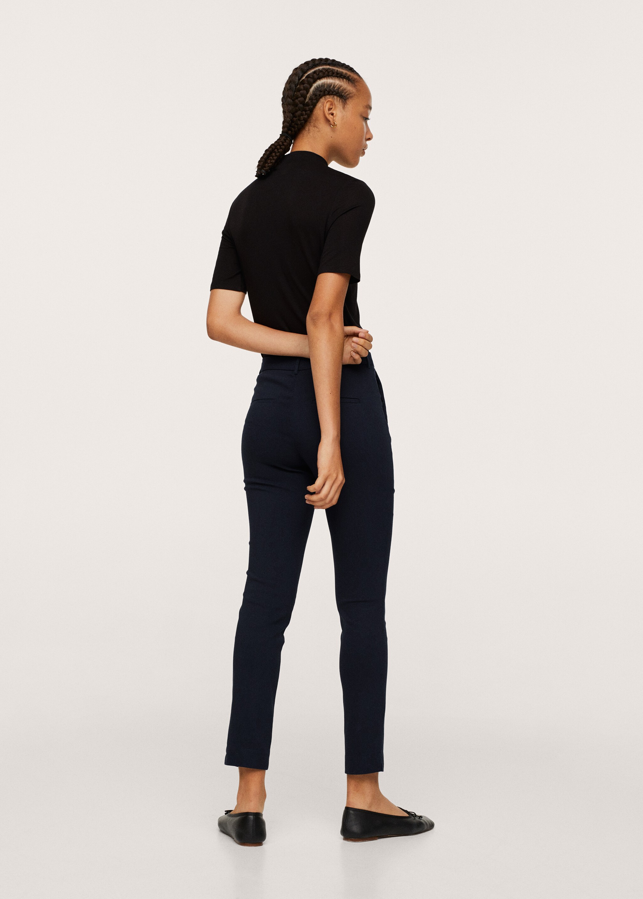 Crop skinny trousers - Reverse of the article