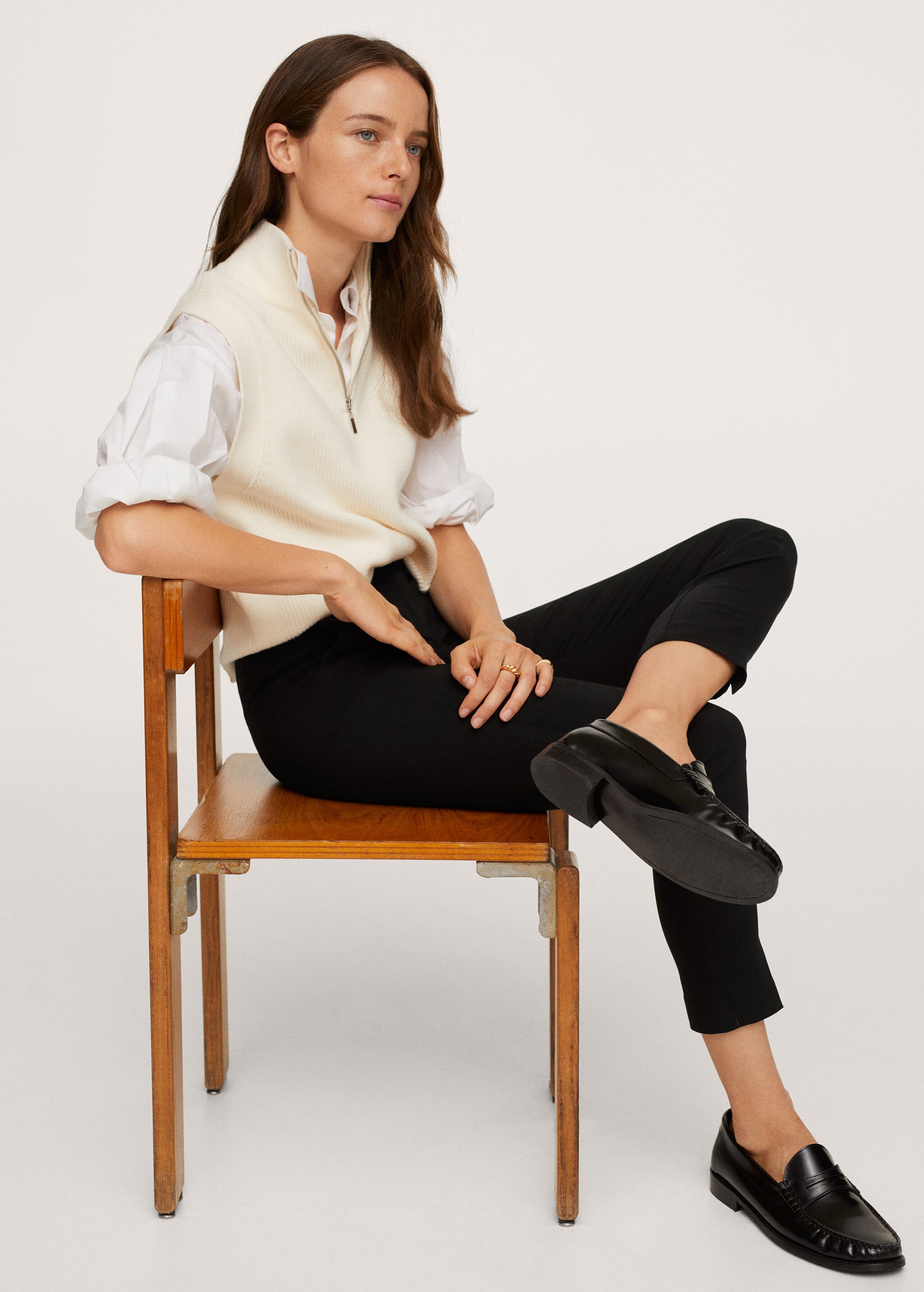 Crop skinny trousers - Details of the article 2