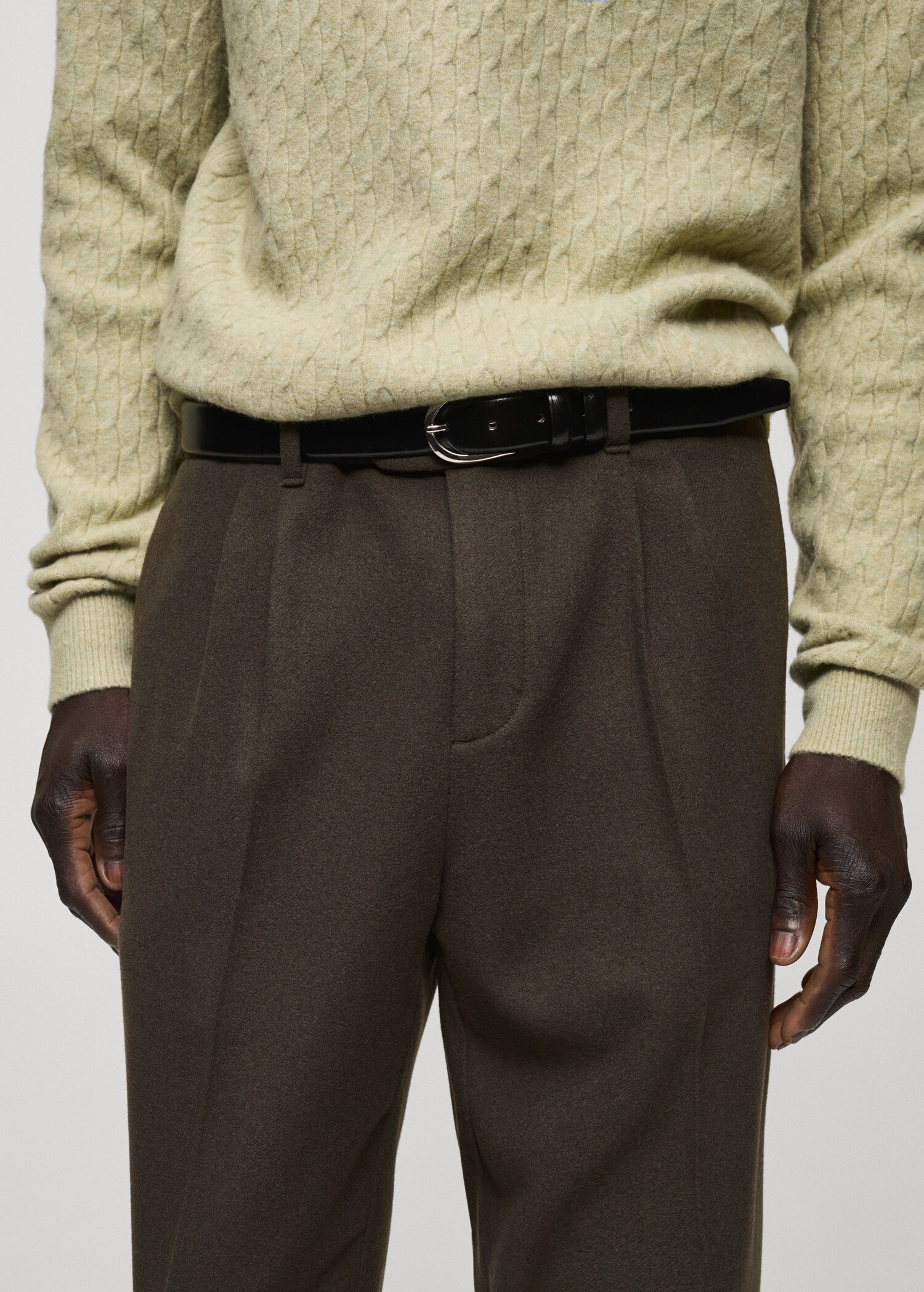 Bundfaltenhose aus Wollflanell - Detail des Artikels 1