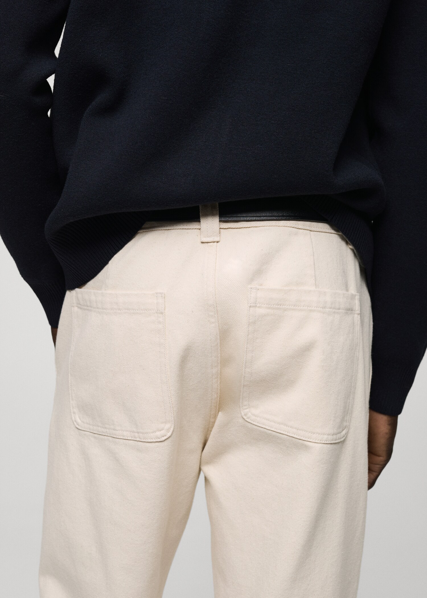 Regular fit cotton jeans - Details of the article 6