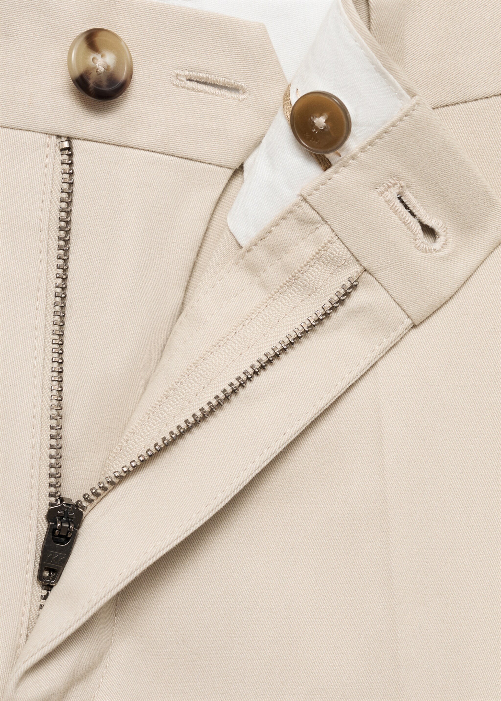 Regular fit cotton cargo trousers - Details of the article 0, Light/Pastel Grey. Ref: 87030580-00.