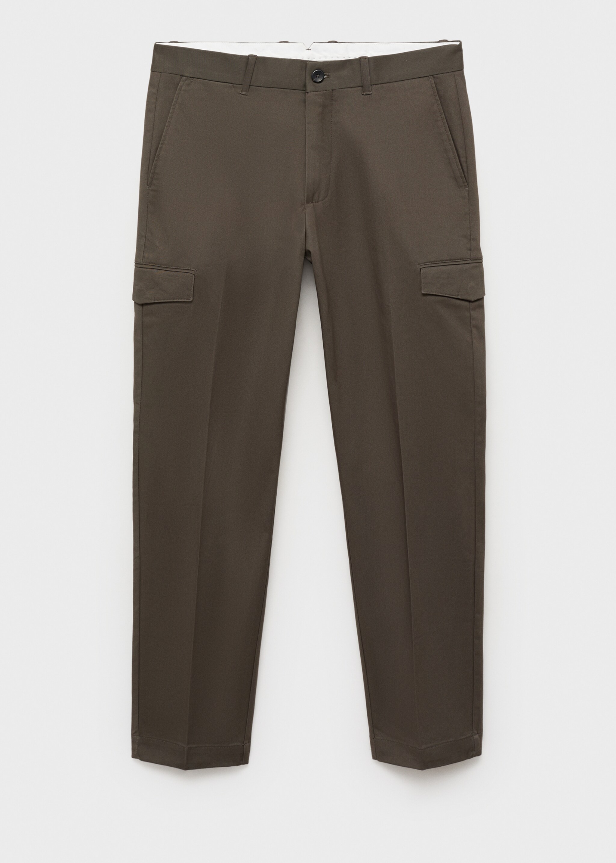 Pantalon cargo coton regular-fit - Article sans modèle, Kaki. Ref: 87030580-00.