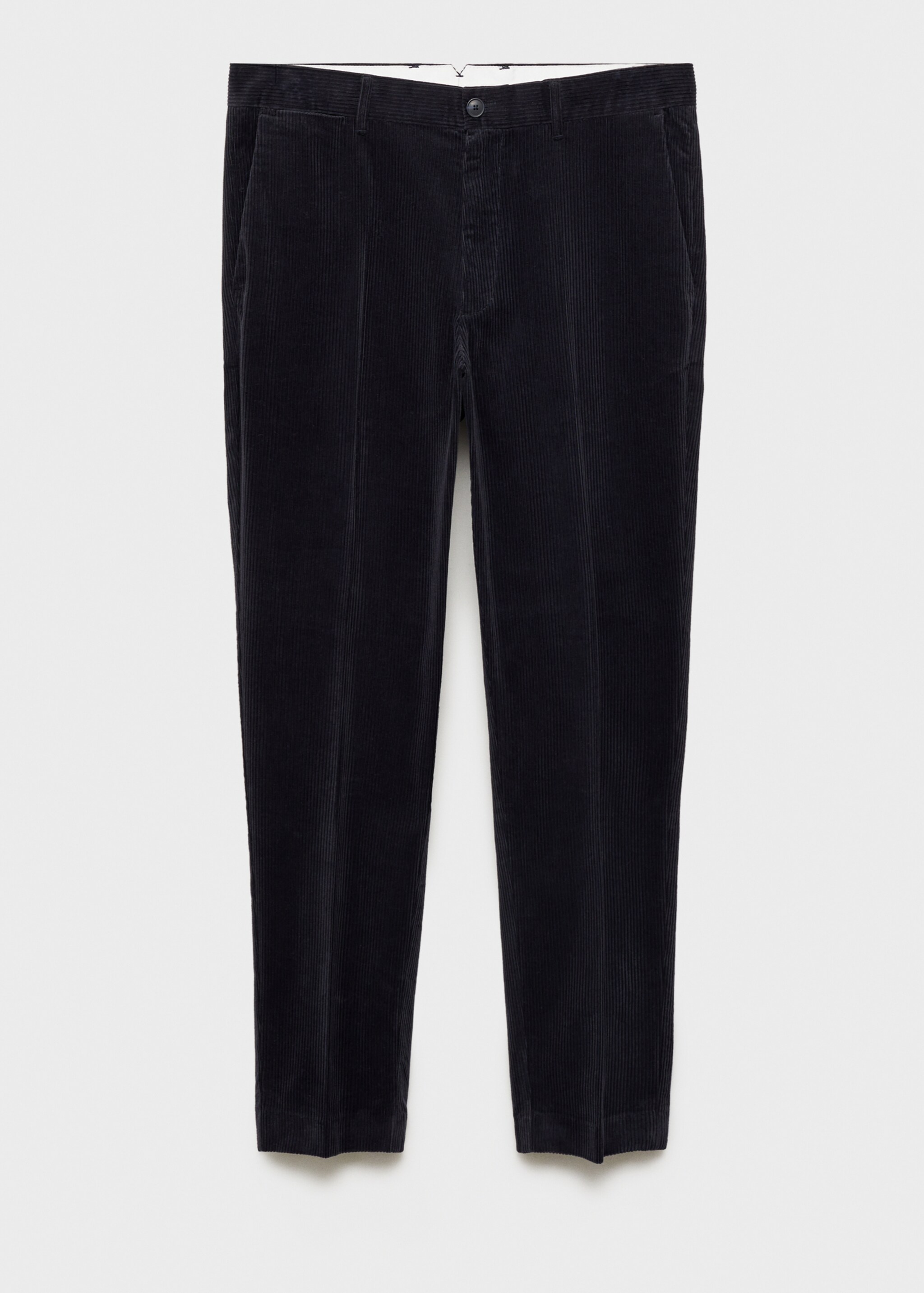 Regular Fit-Cordhose - Artikel ohne Model, Dunkles Marineblau. Ref: 87030581-00.