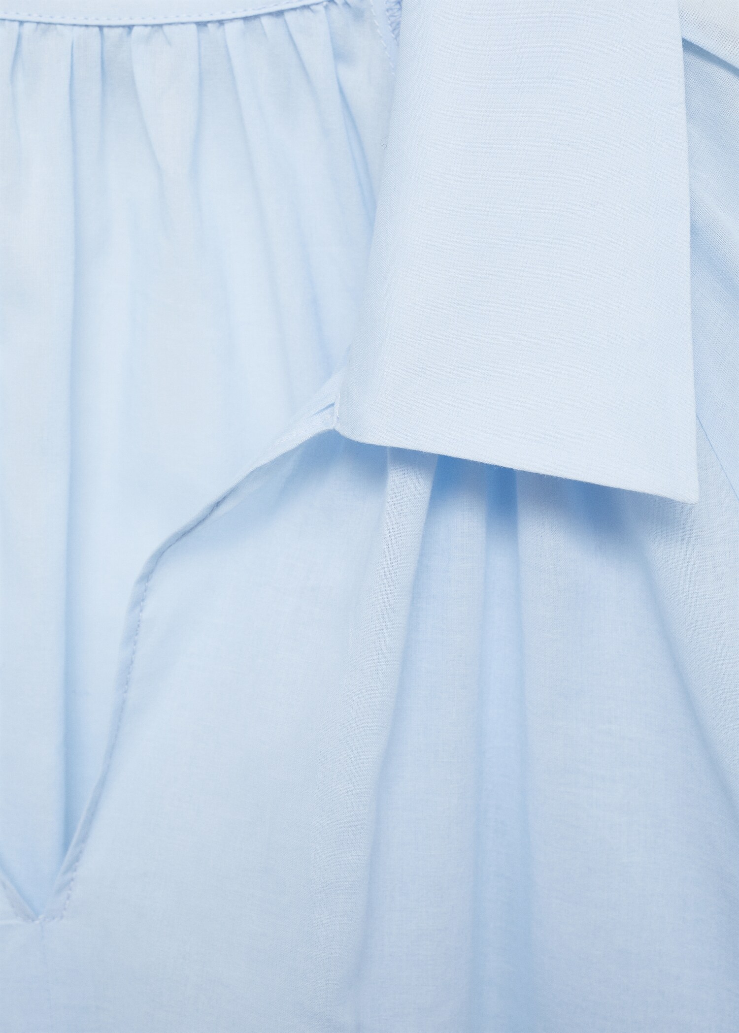 Puffed sleeves cotton blouse - Details of the article 8