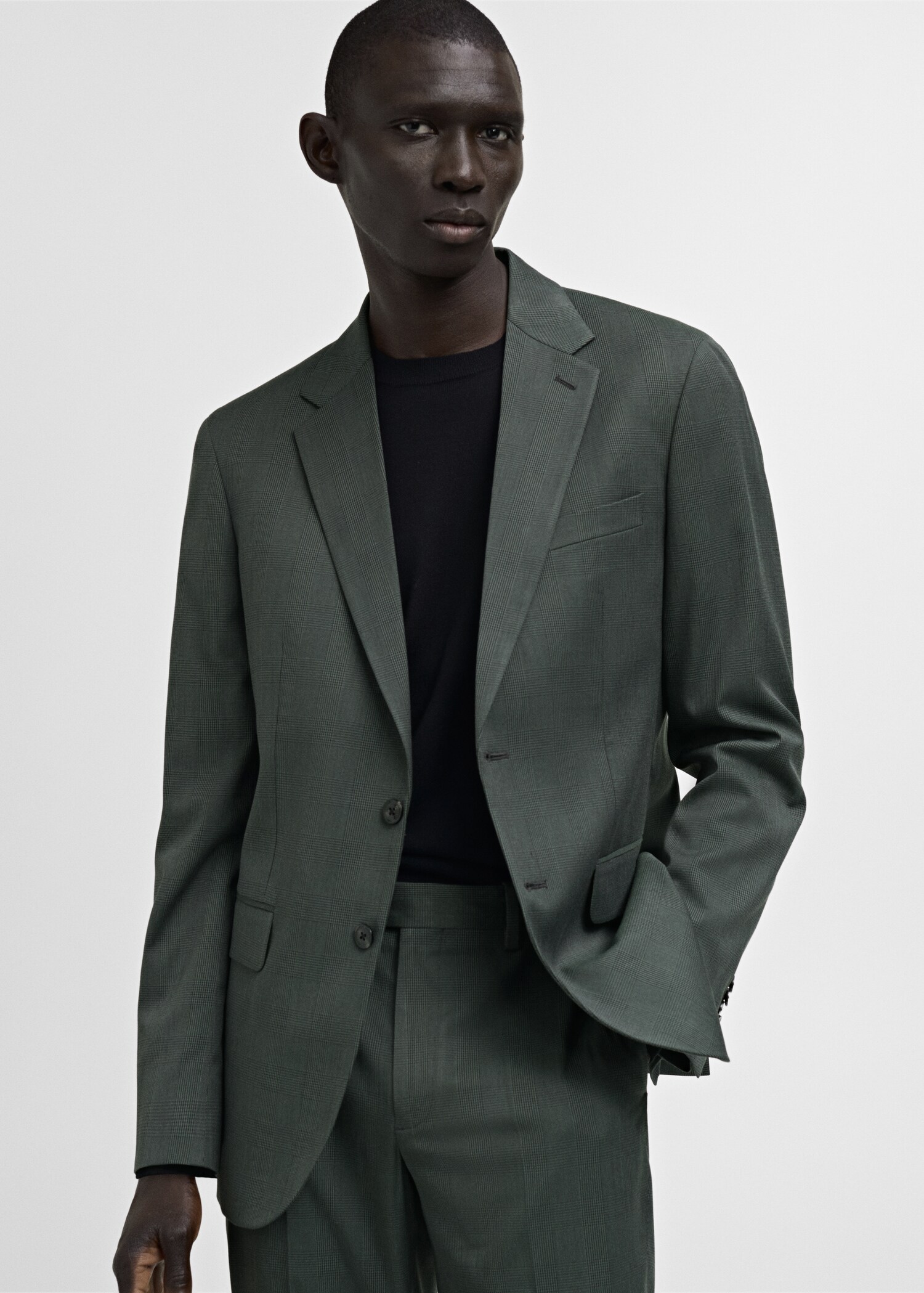 Veste costume Milán prince-de-galles - Plan moyen