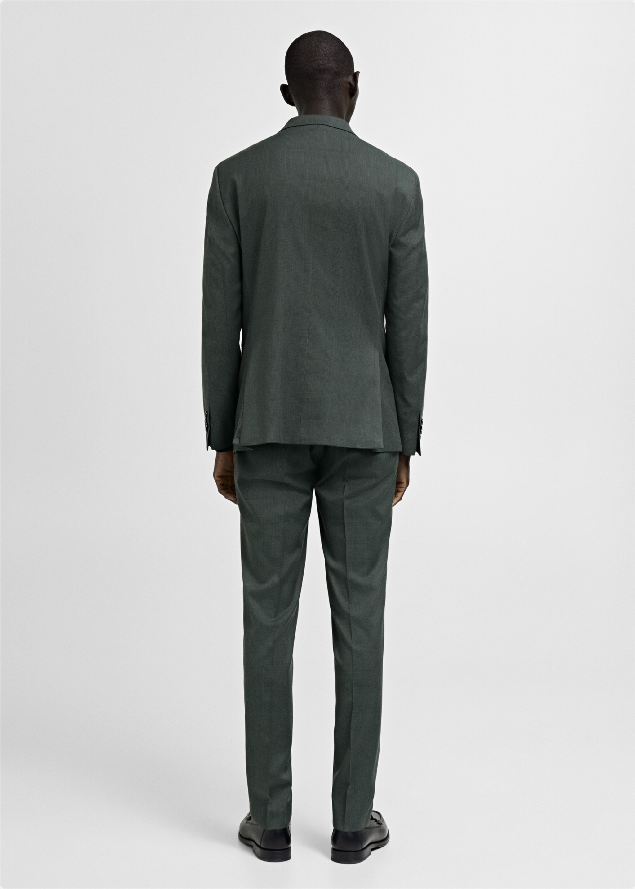 Veste costume Milán prince-de-galles - Verso de l’article, Vert. Ref: 87030588-00.