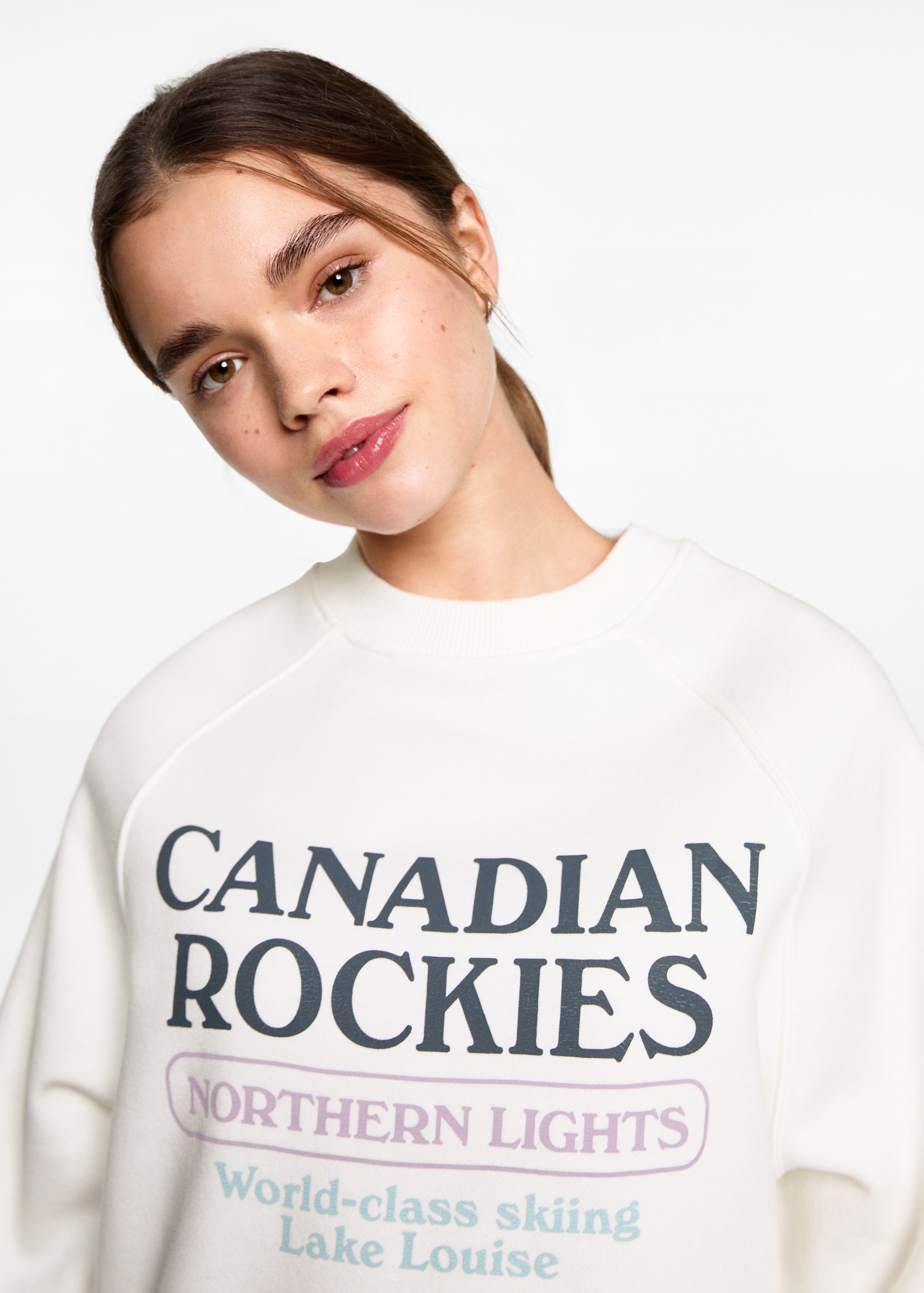 Printed message sweatshirt - Details of the article 1