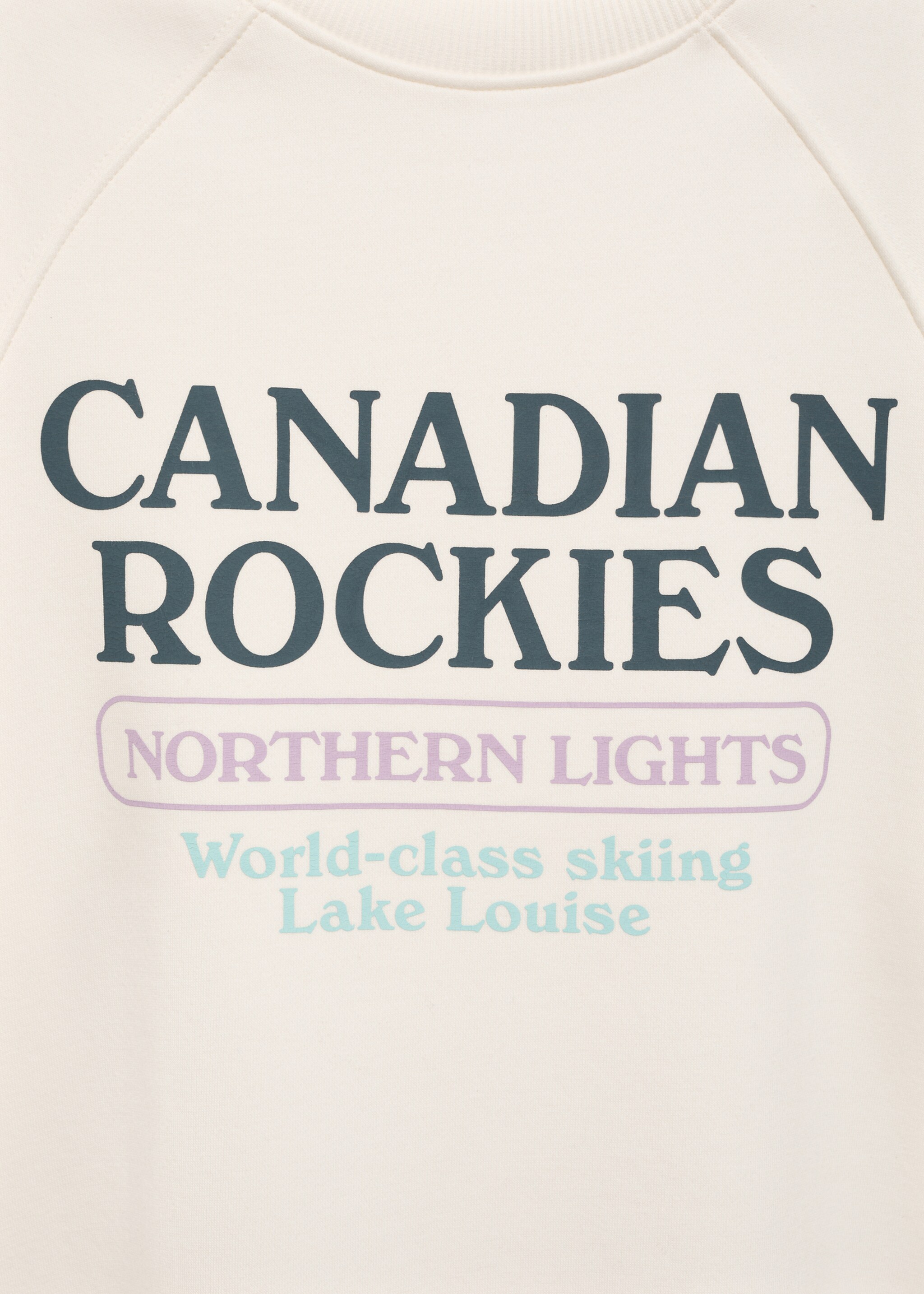 Printed message sweatshirt - Details of the article 8, Off White. Ref: 87030594-00.