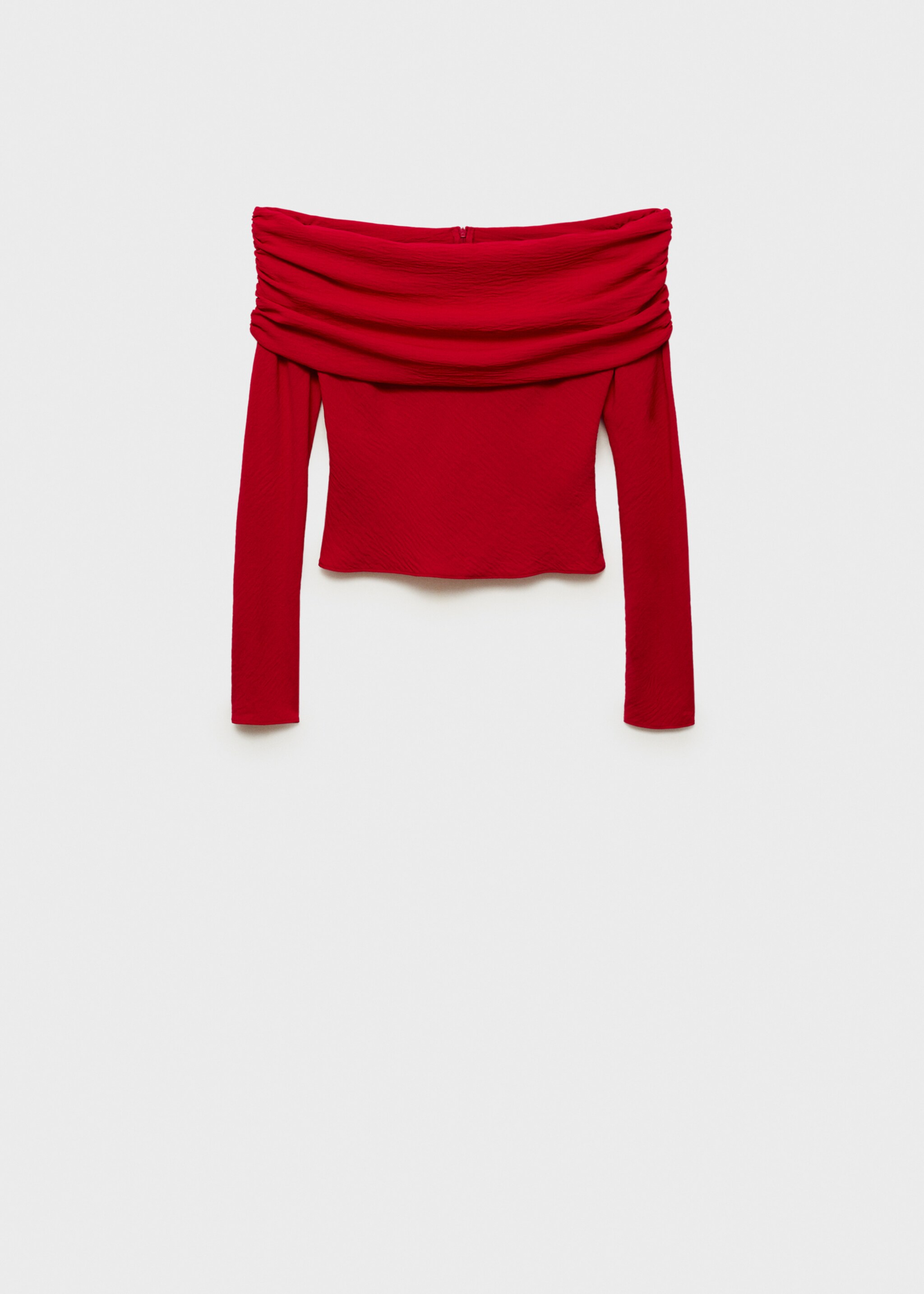 Off shoulders blouse - Article without model, Red. Ref: 87030597-00.