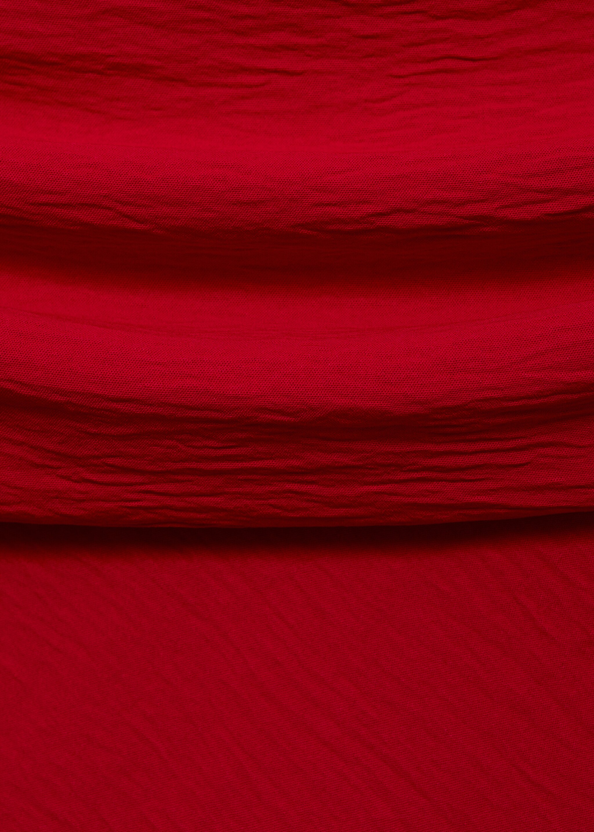 Off shoulders blouse - Details of the article 8, Red. Ref: 87030597-00.