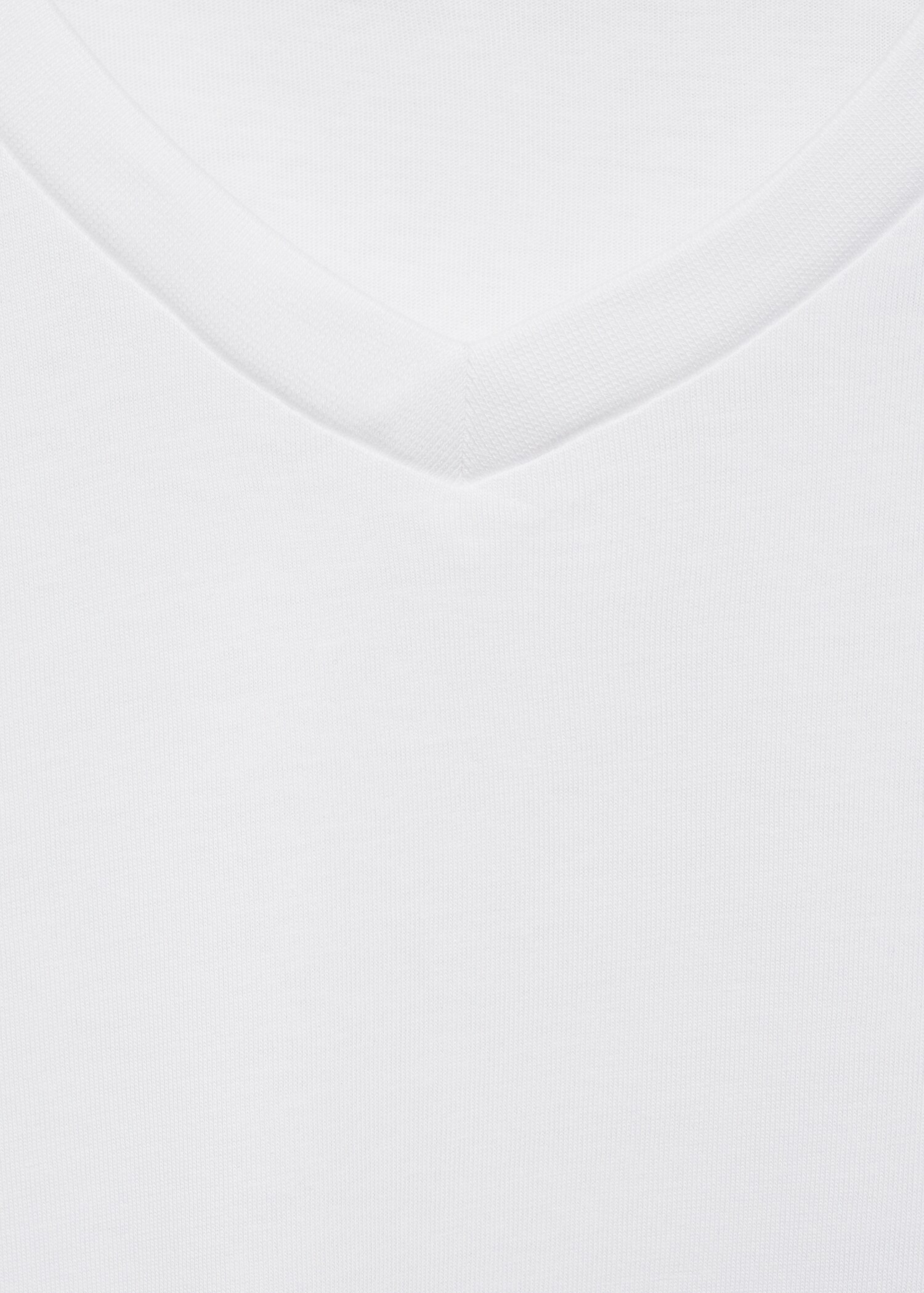 100% cotton slim-fit V-neck t-shirt - Details of the article 8