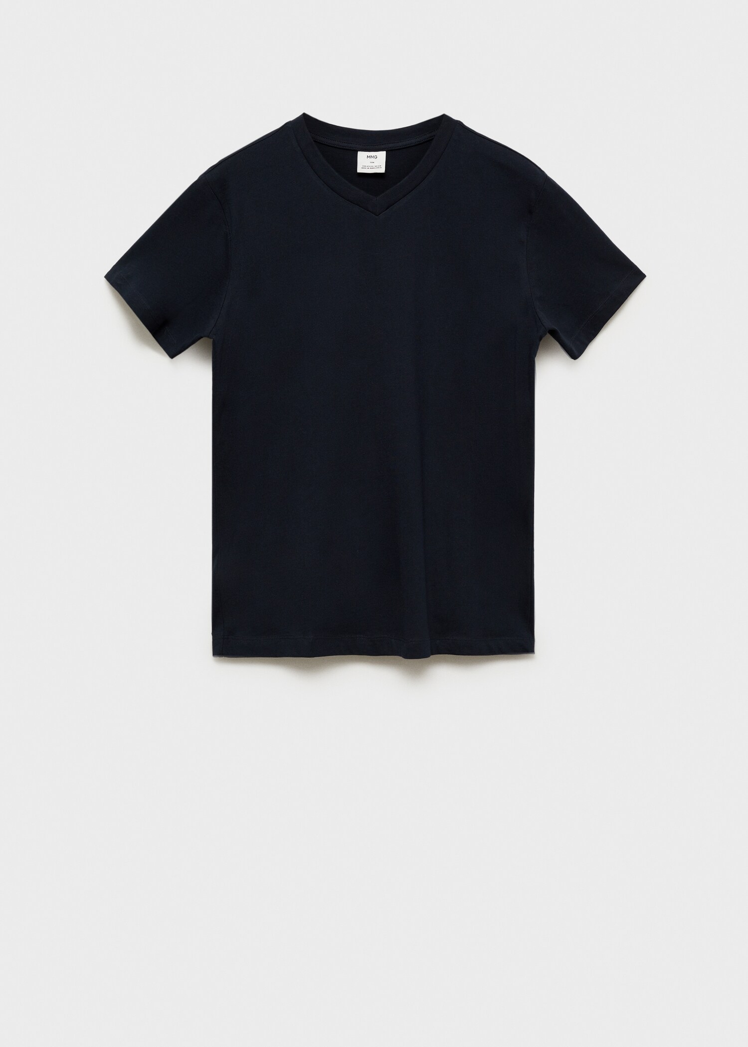 100% cotton slim-fit V-neck t-shirt - Article without model