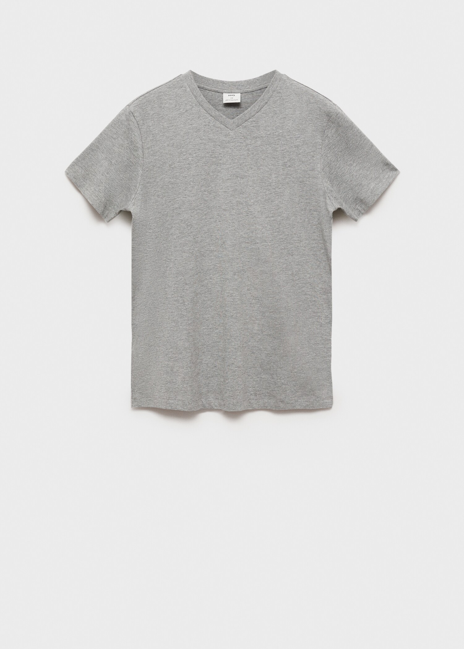 100% cotton slim-fit V-neck t-shirt - Article without model