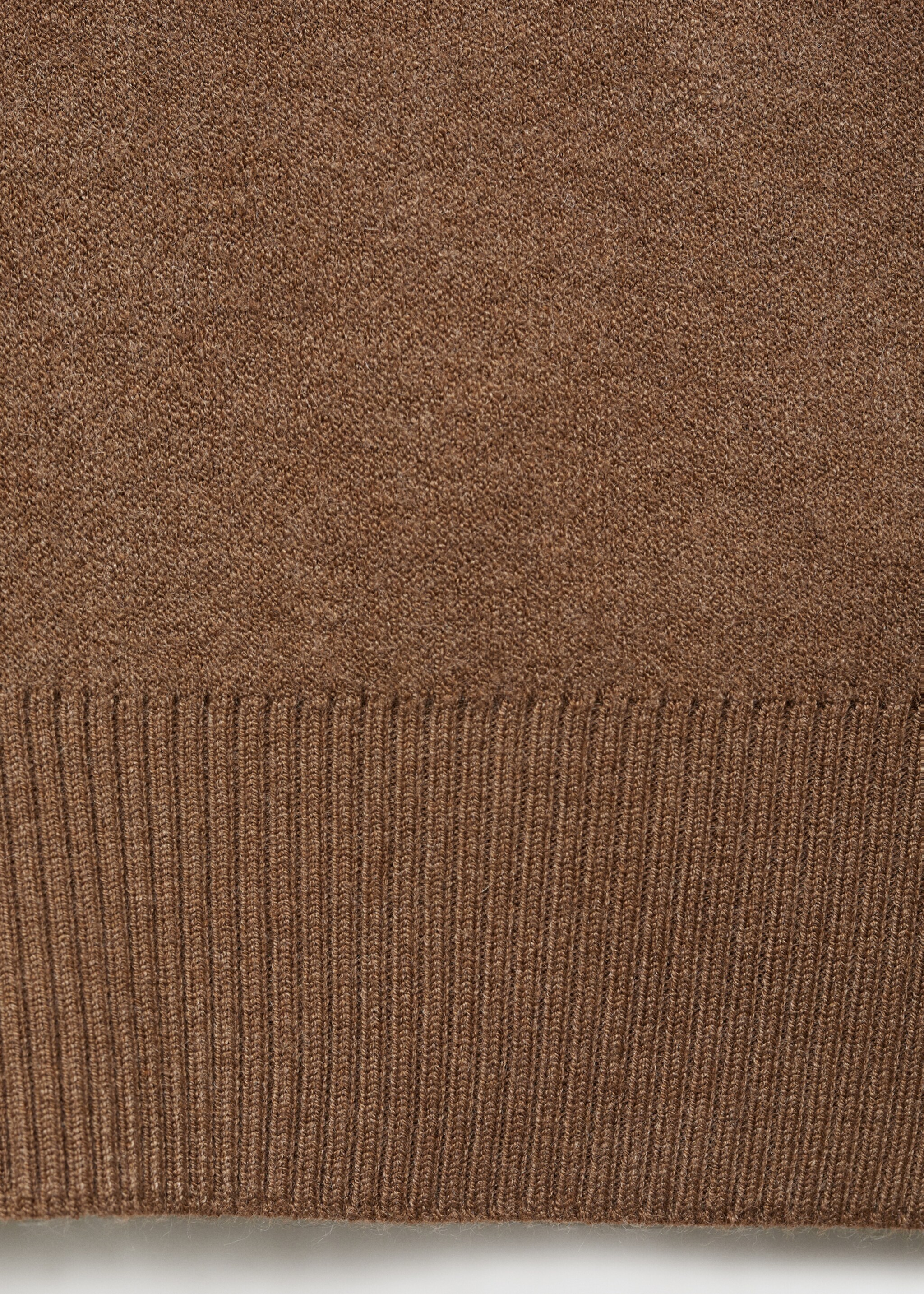 Knitted button cardigan - Details of the article 0, Medium Brown. Ref: 87030600-00.