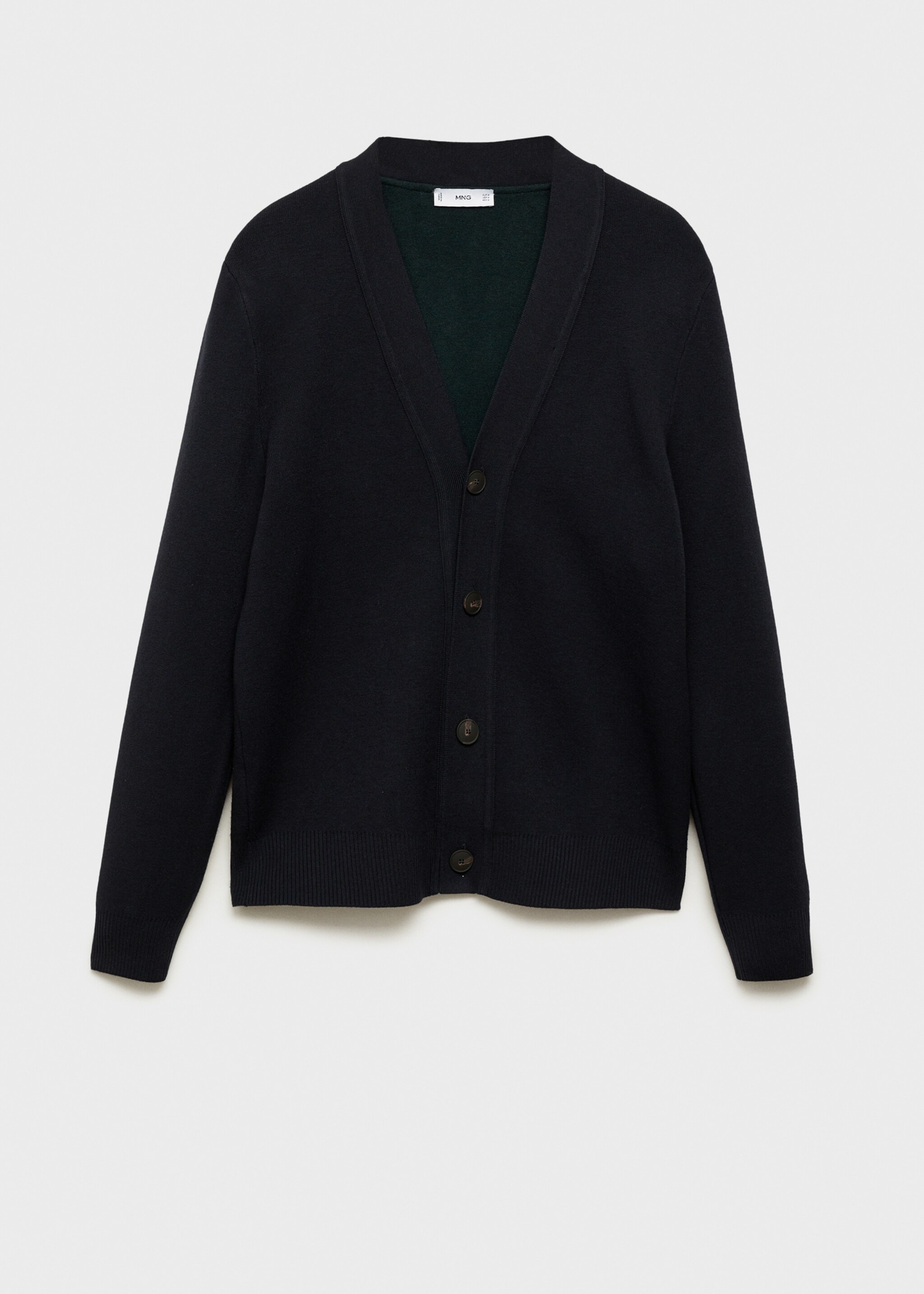 Knitted button cardigan - Article without model, Dark Navy. Ref: 87030600-00.